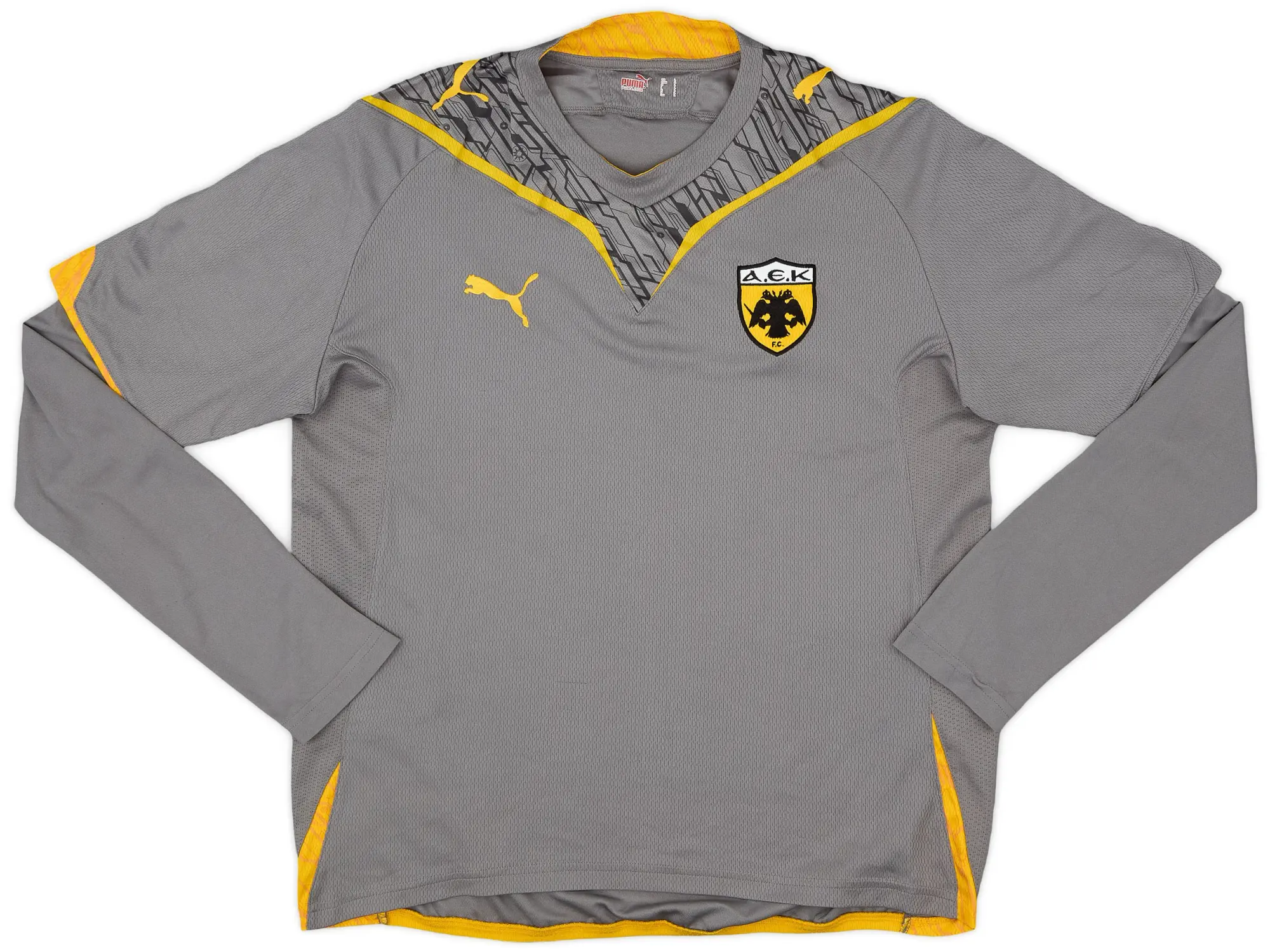 Puma 2009-10 AEK Athens Third L/S Shirt - 8/10 - (L)