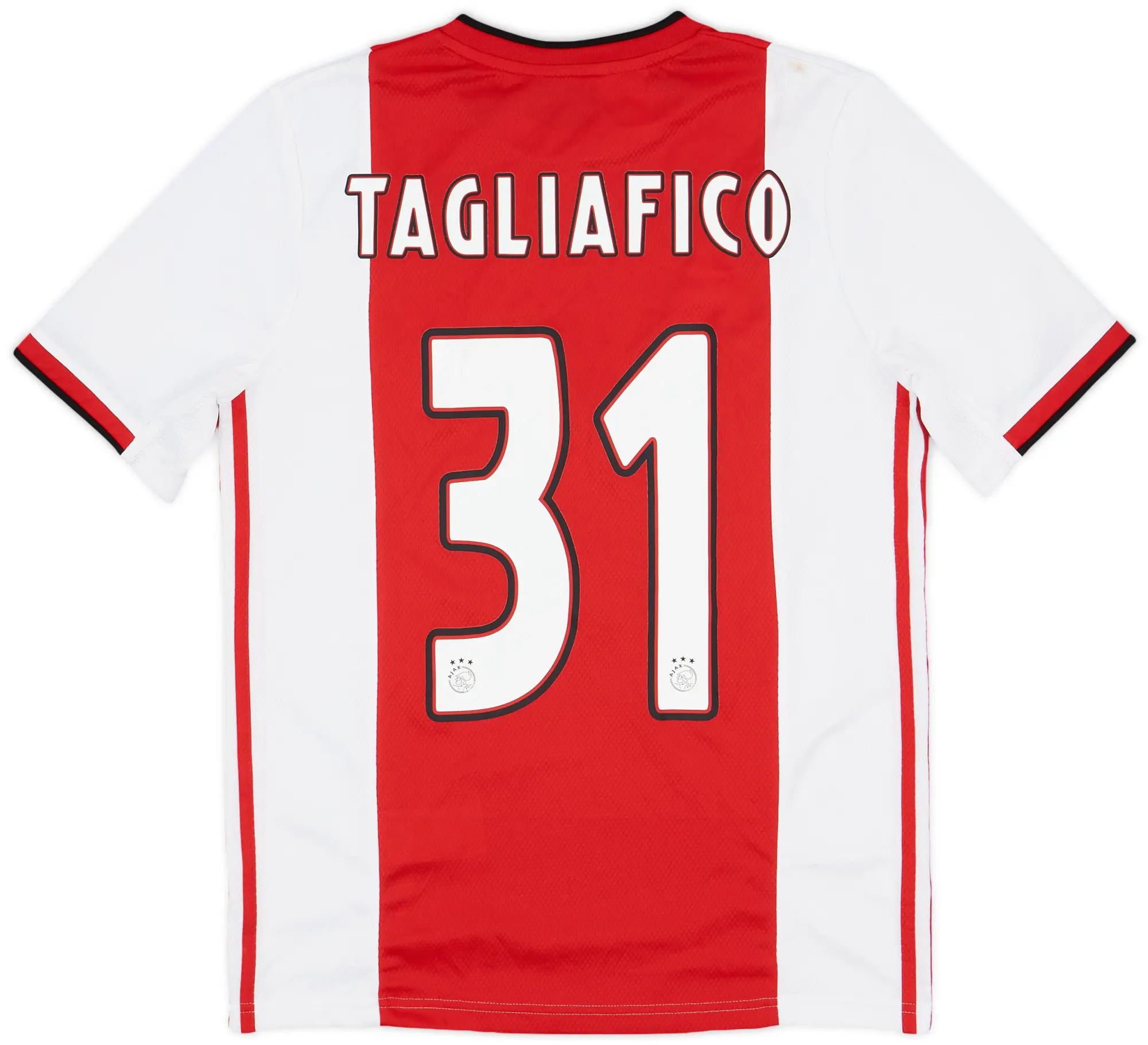 adidas 2019-20 Ajax Home Shirt Tagliafico #31 - 9/10 - (XL.Boys)