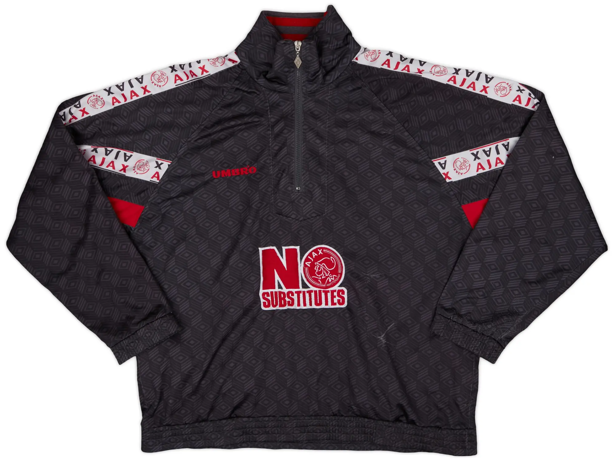 1996-97 Ajax Umbro 1/4 Zip Training Top - 6/10 - (XXL)