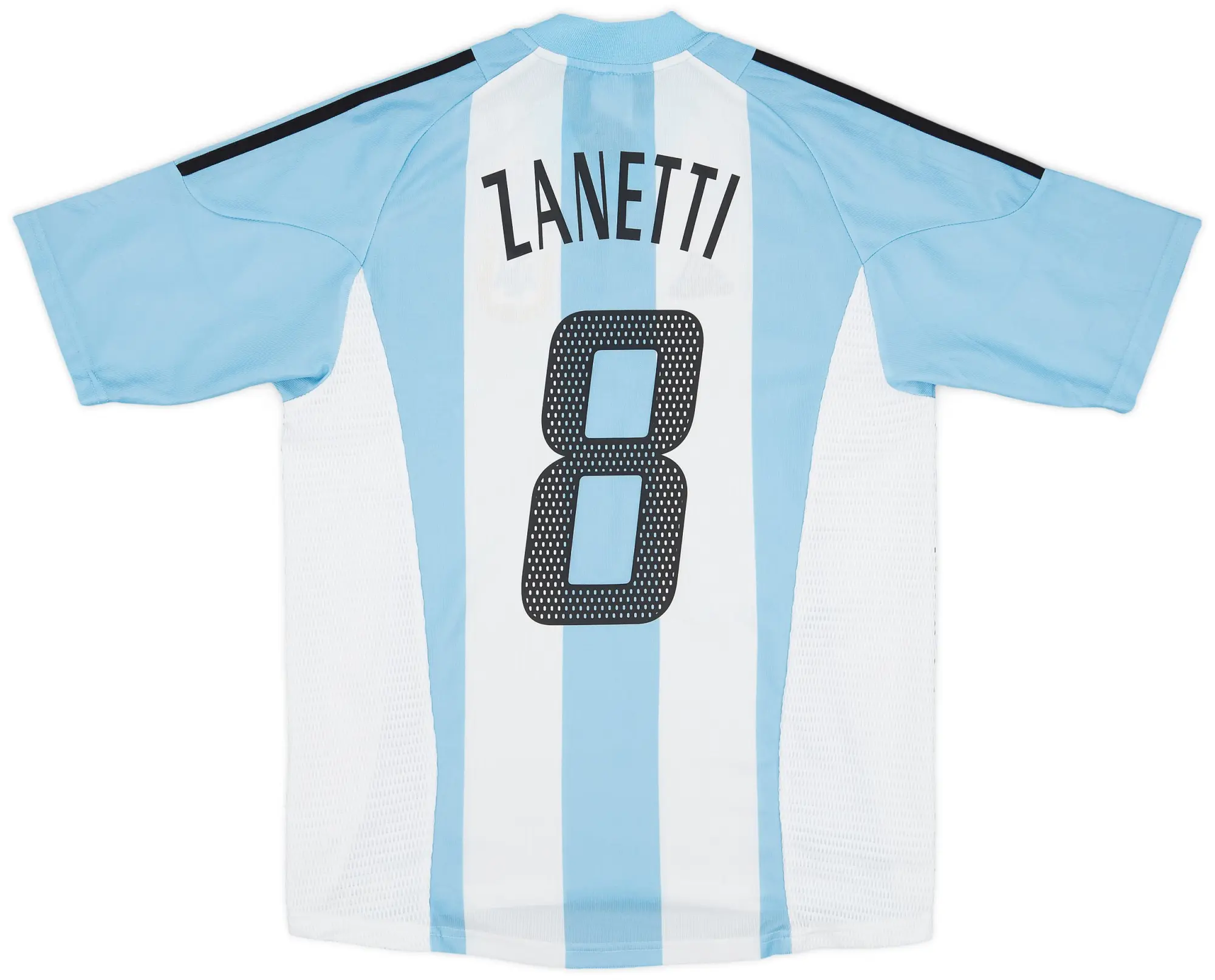 adidas 2002-04 Argentina Home Shirt Zanetti #8 - 9/10 - (S)