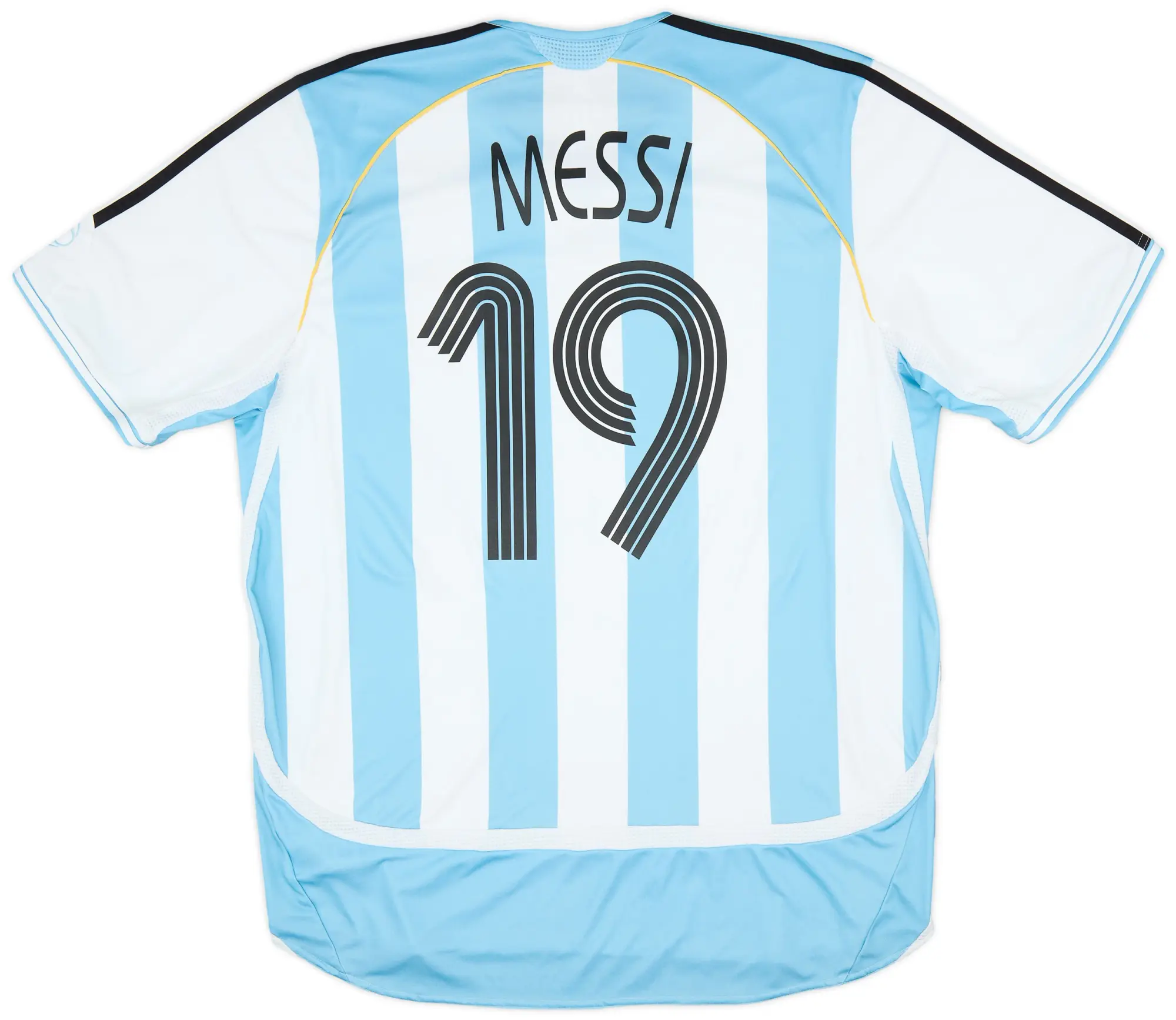 adidas 2005-07 Argentina Home Shirt Messi #19 - 7/10 - (XL)