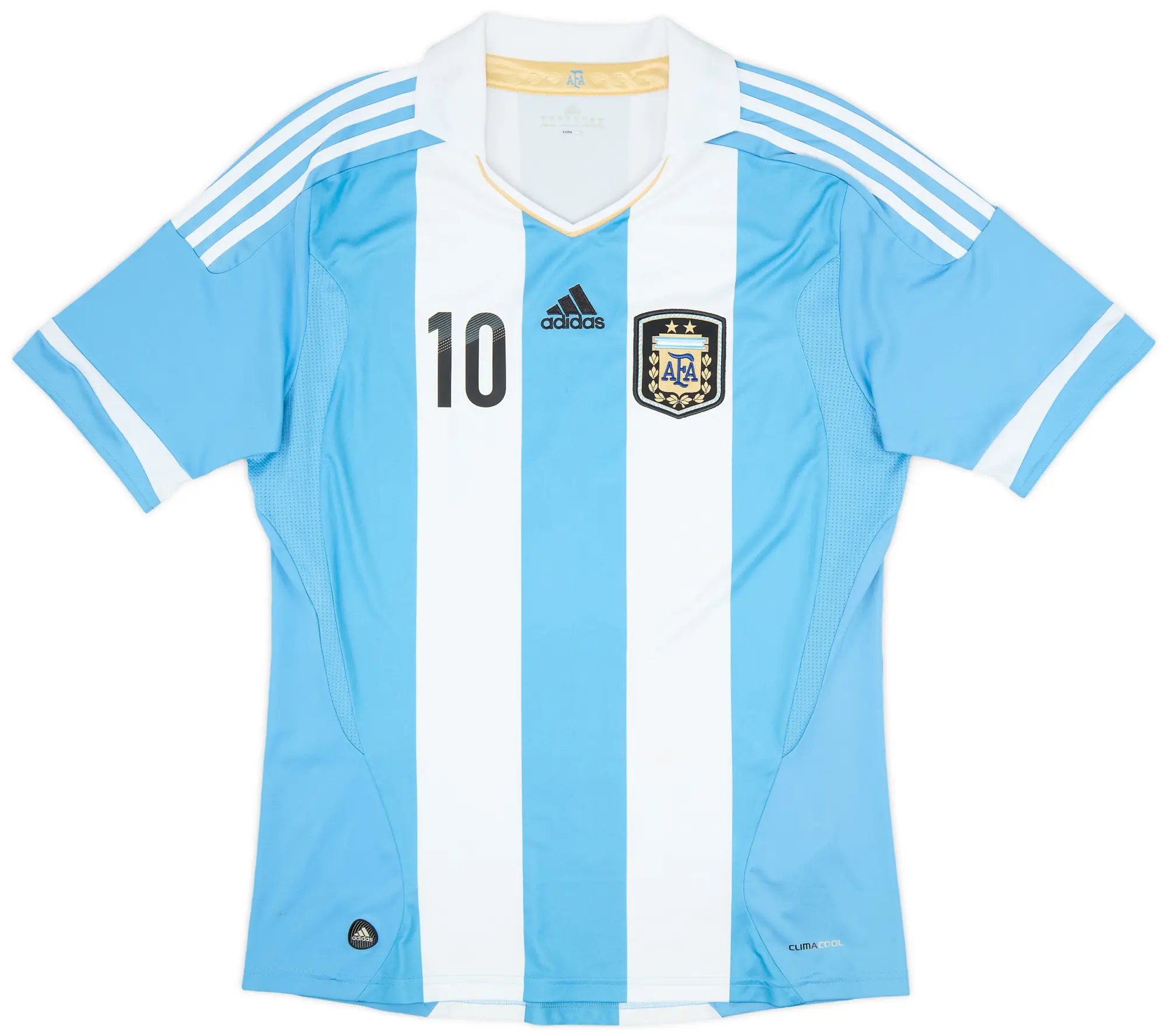 adidas 2011-13 Argentina Home Shirt (Messi) #10 - 8/10 - (L)