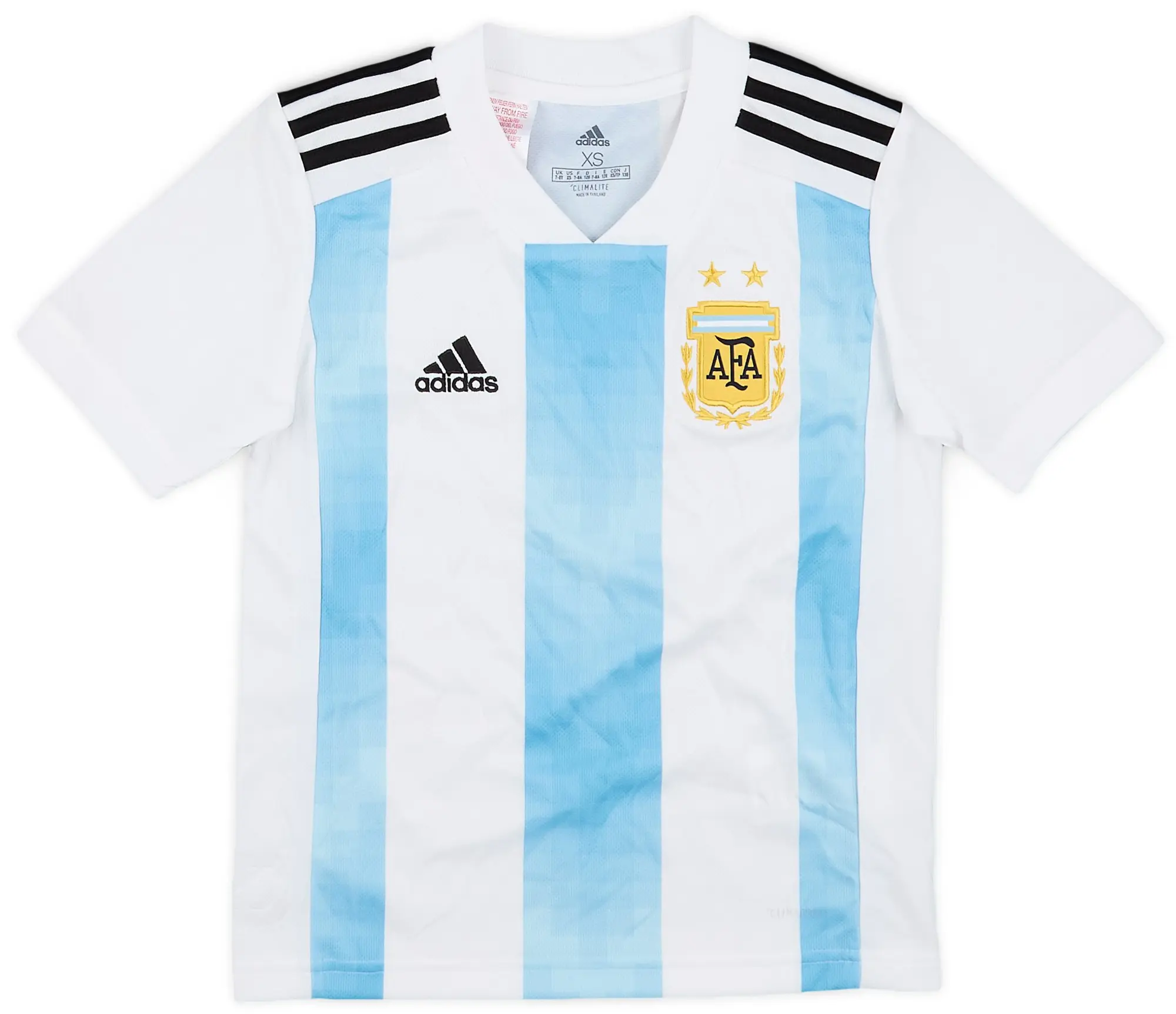 adidas 2018-19 Argentina Home Shirt - 9/10 - (XS.Boys)