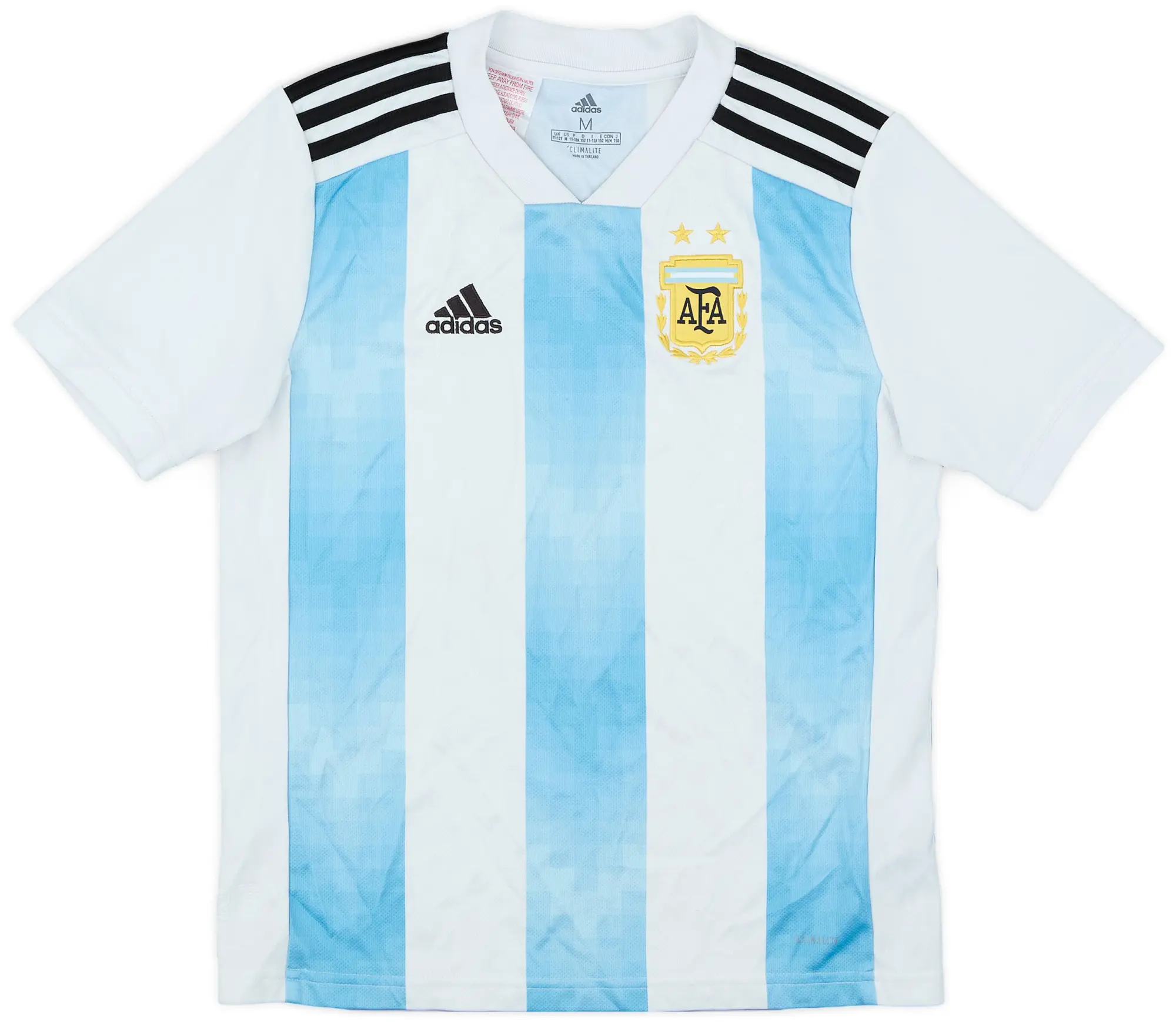 adidas 2018-19 Argentina Home Shirt - 8/10 - (M.Boys)