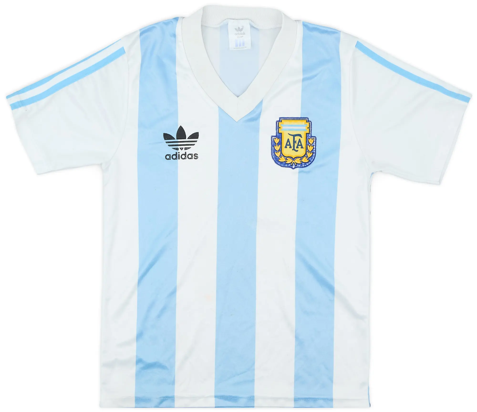 adidas 1990-91 Argentina Home Shirt - 7/10 - (M.Boys)