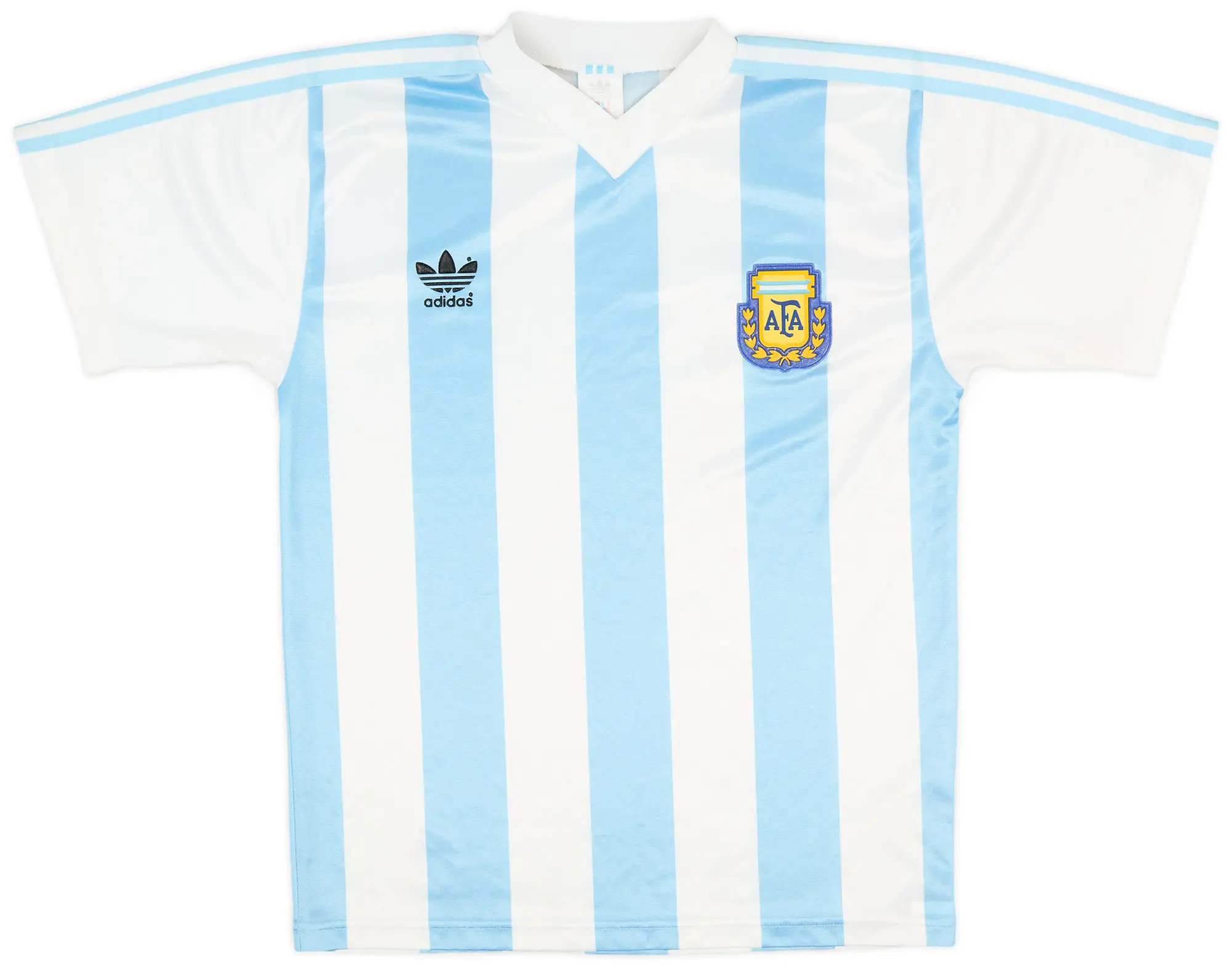 adidas 1990-91 Argentina Home Shirt #10 - 9/10 - (S)