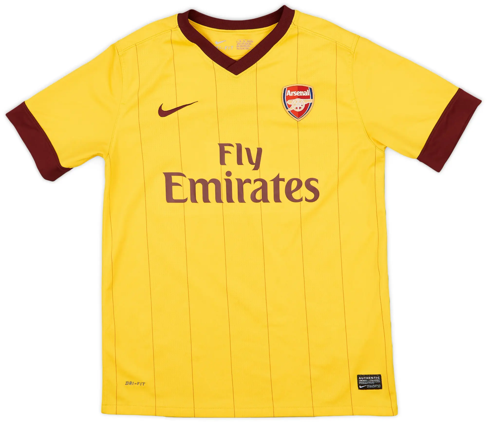 Nike 2010-13 Arsenal Away Shirt - 6/10 - (L.Boys)