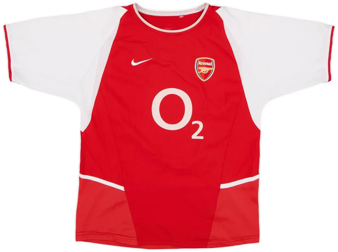 Nike Arsenal Boys SS Home Shirt 2002/04 | ARSH02-087 | FOOTY.COM