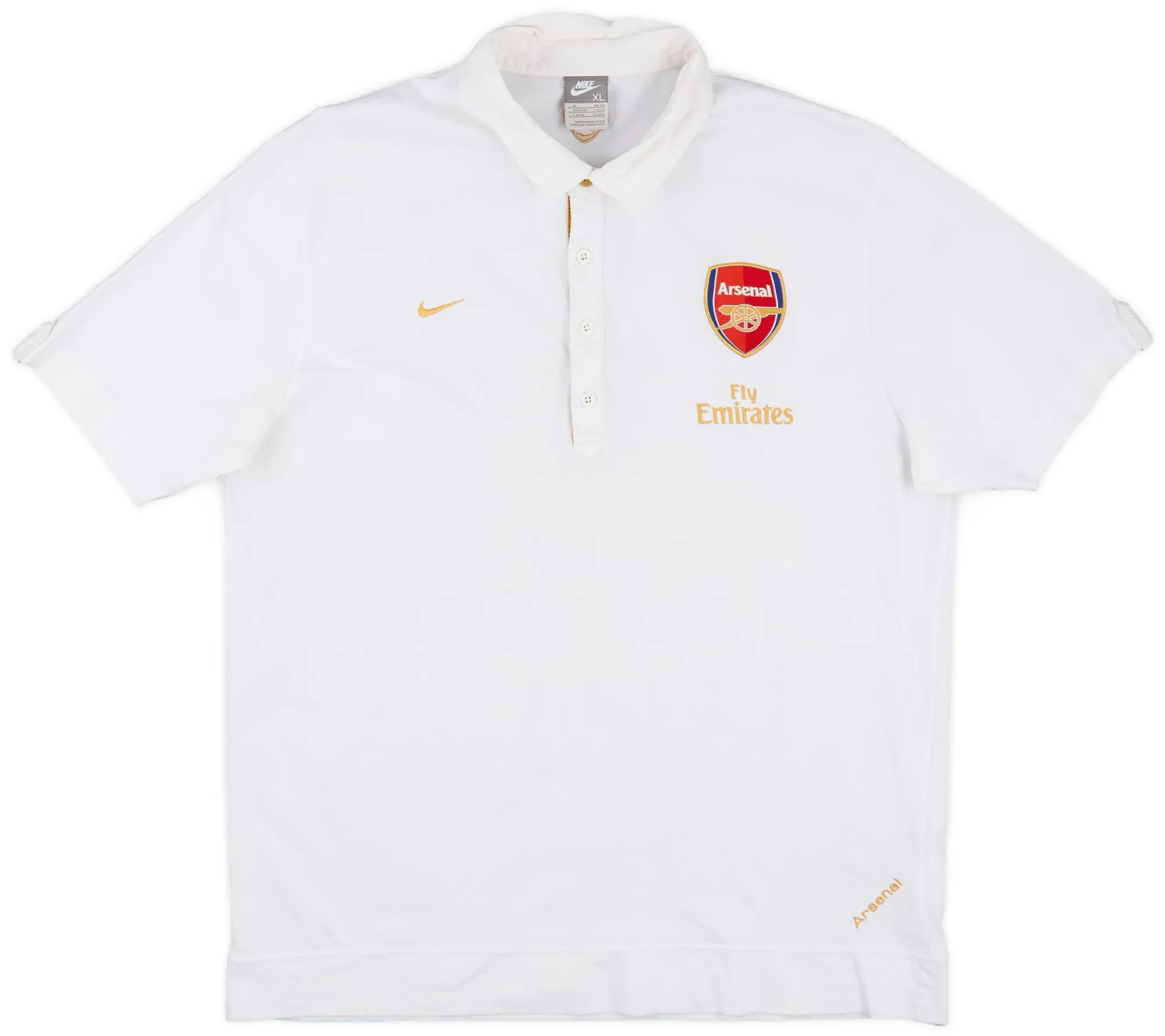 2007-08 Arsenal Nike Polo Shirt - 7/10 - (XL)