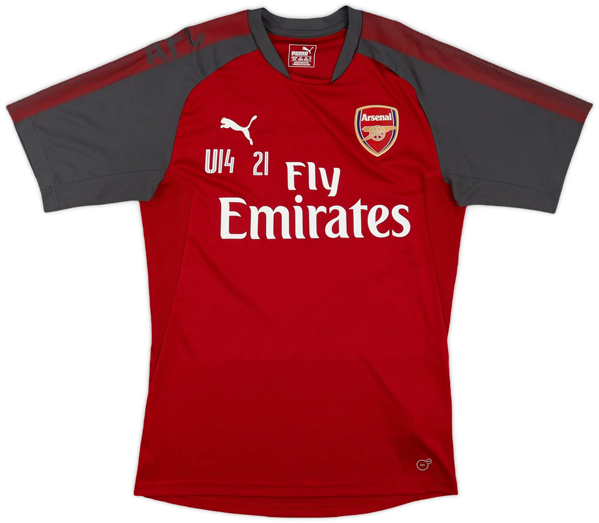 Puma 2017-18 Arsenal Youth Player Issue Training Shirt #21 - 10/10 - (M)