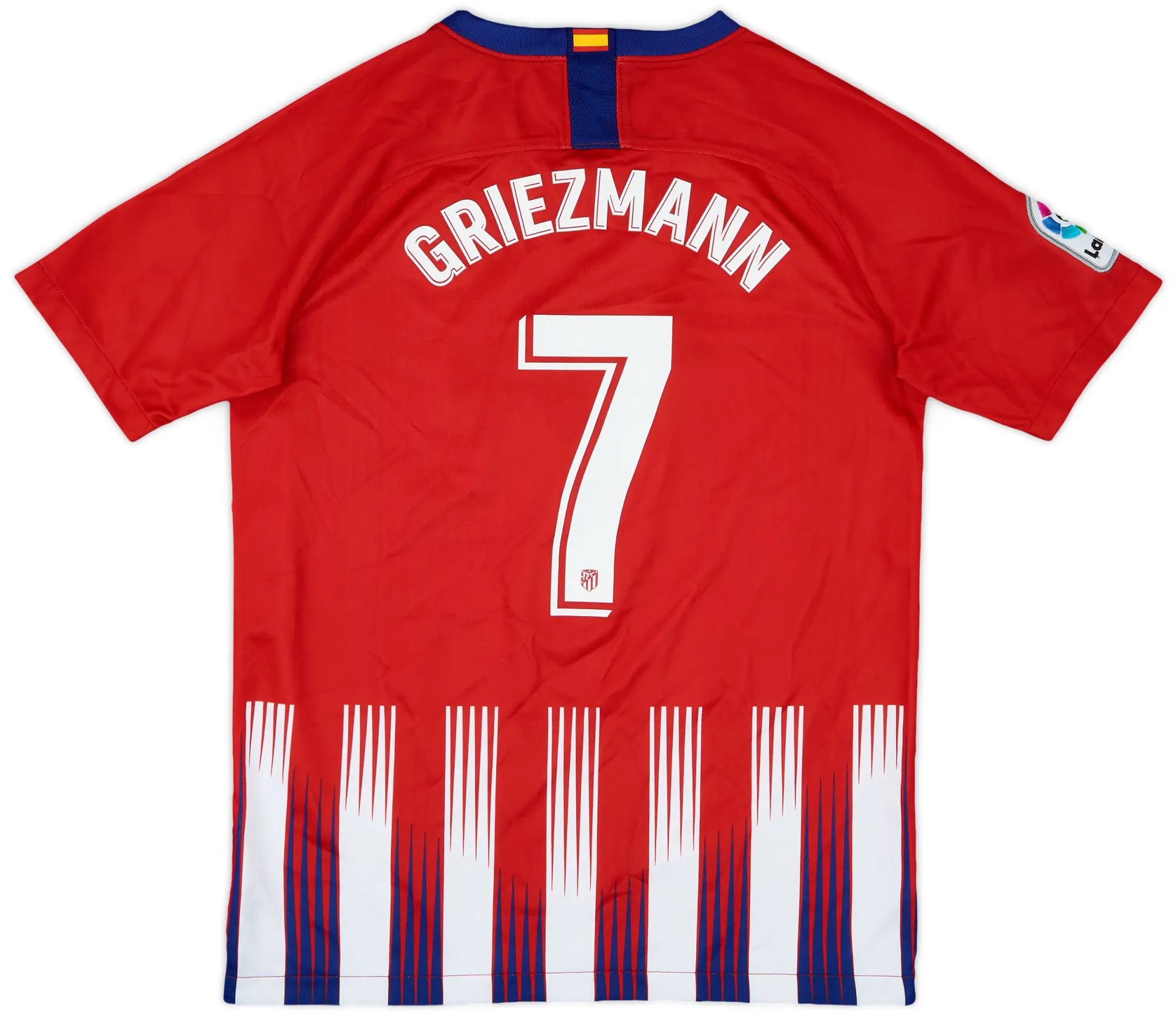 Nike 2018-19 Atletico Madrid Home Shirt Greizmann #7 - 8/10 - (XL.Boys)