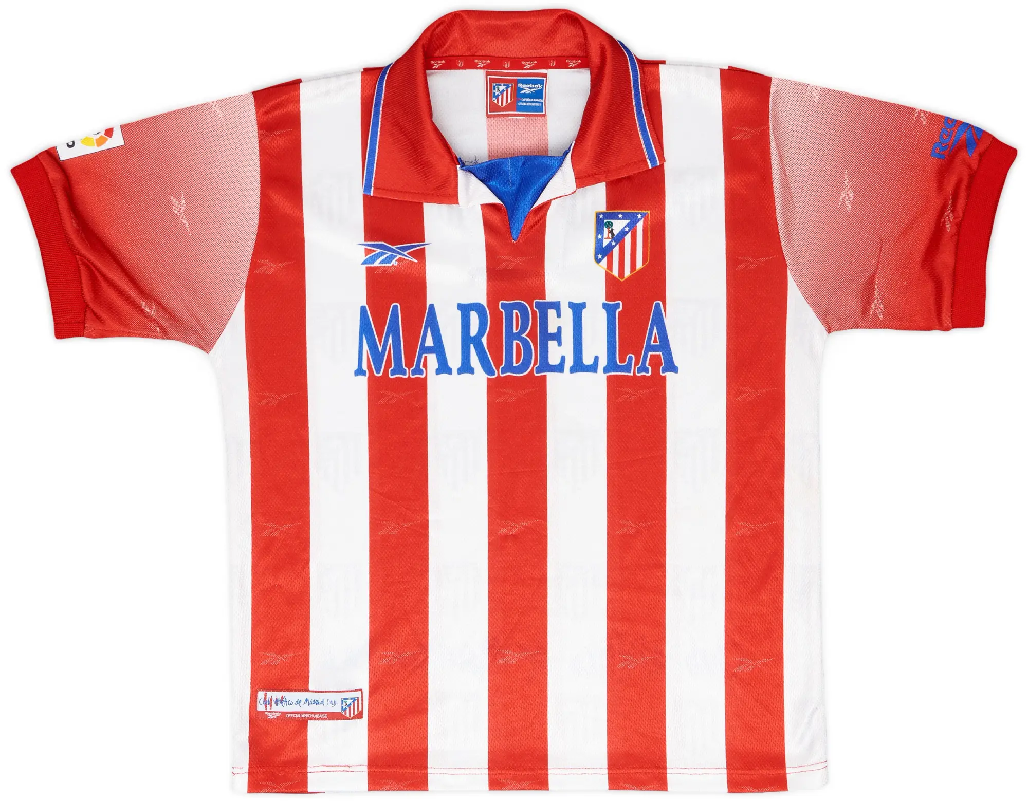 Reebok 1998-99 Atletico Madrid Basic Home Shirt - 8/10 - (L.Boys)