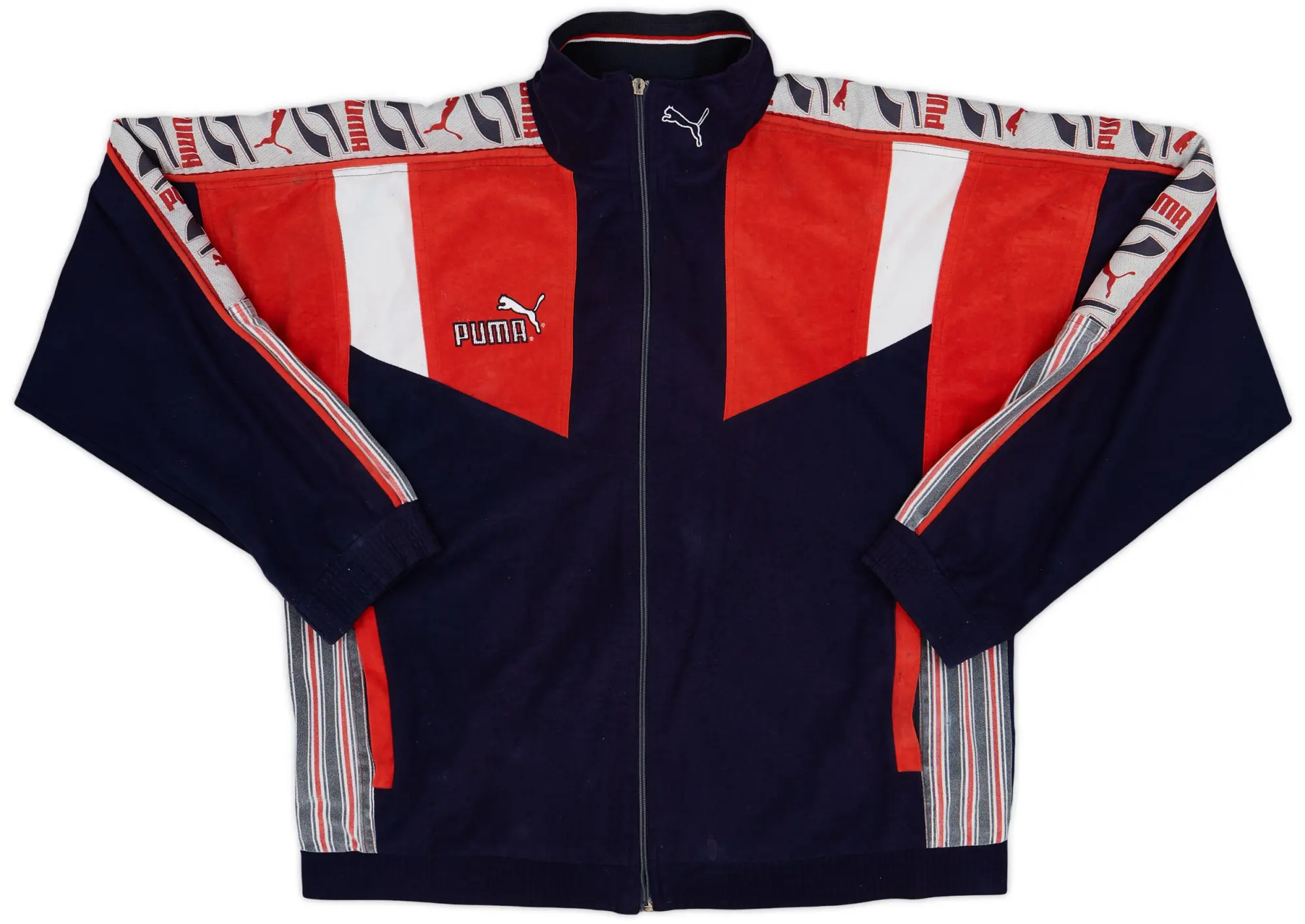 1994-96 Atletico Madrid Puma Track Jacket - 6/10 - (XXL)