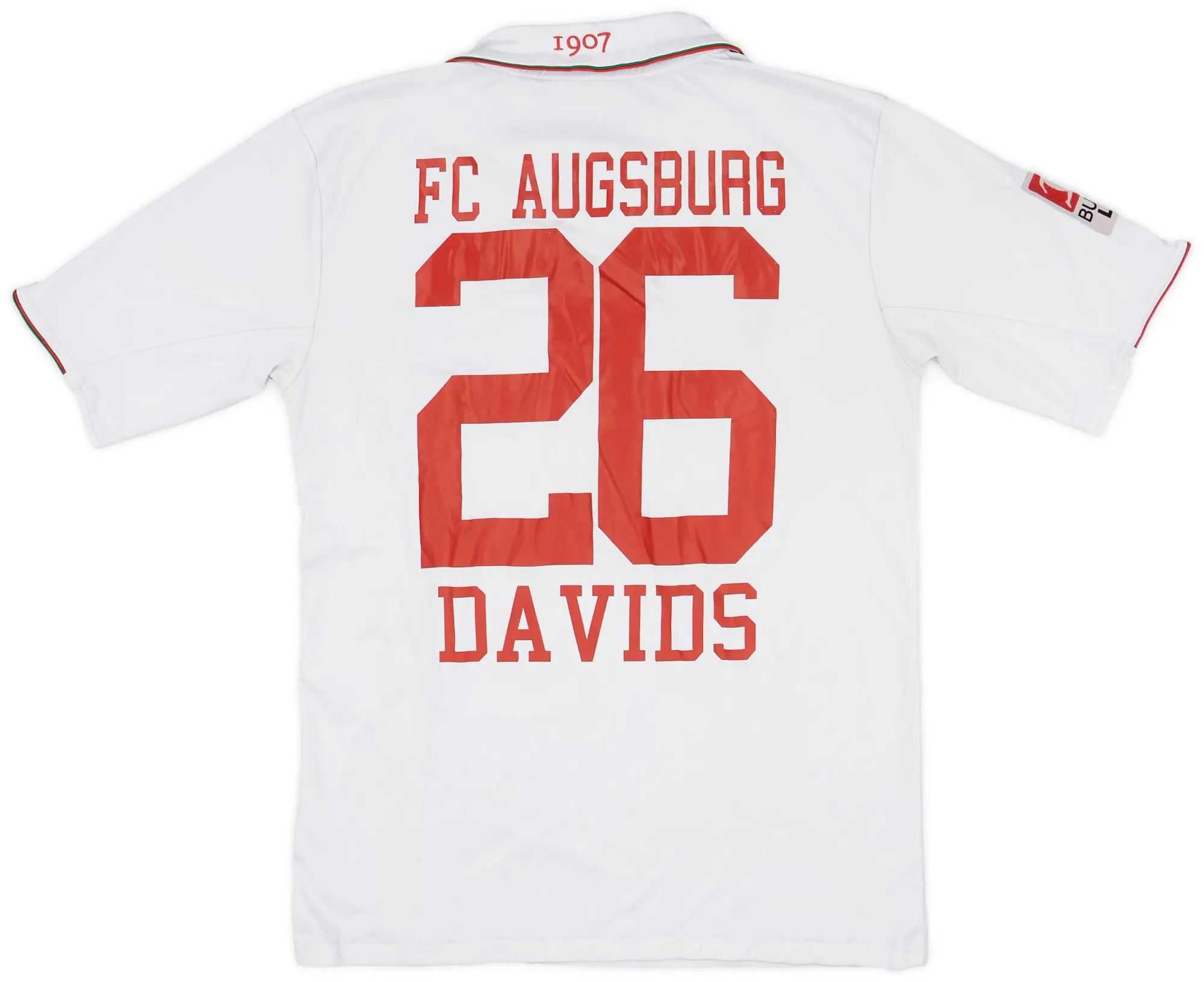 Jako 2011-12 Augsburg Home Shirt Davids #26 - 4/10 - (M)
