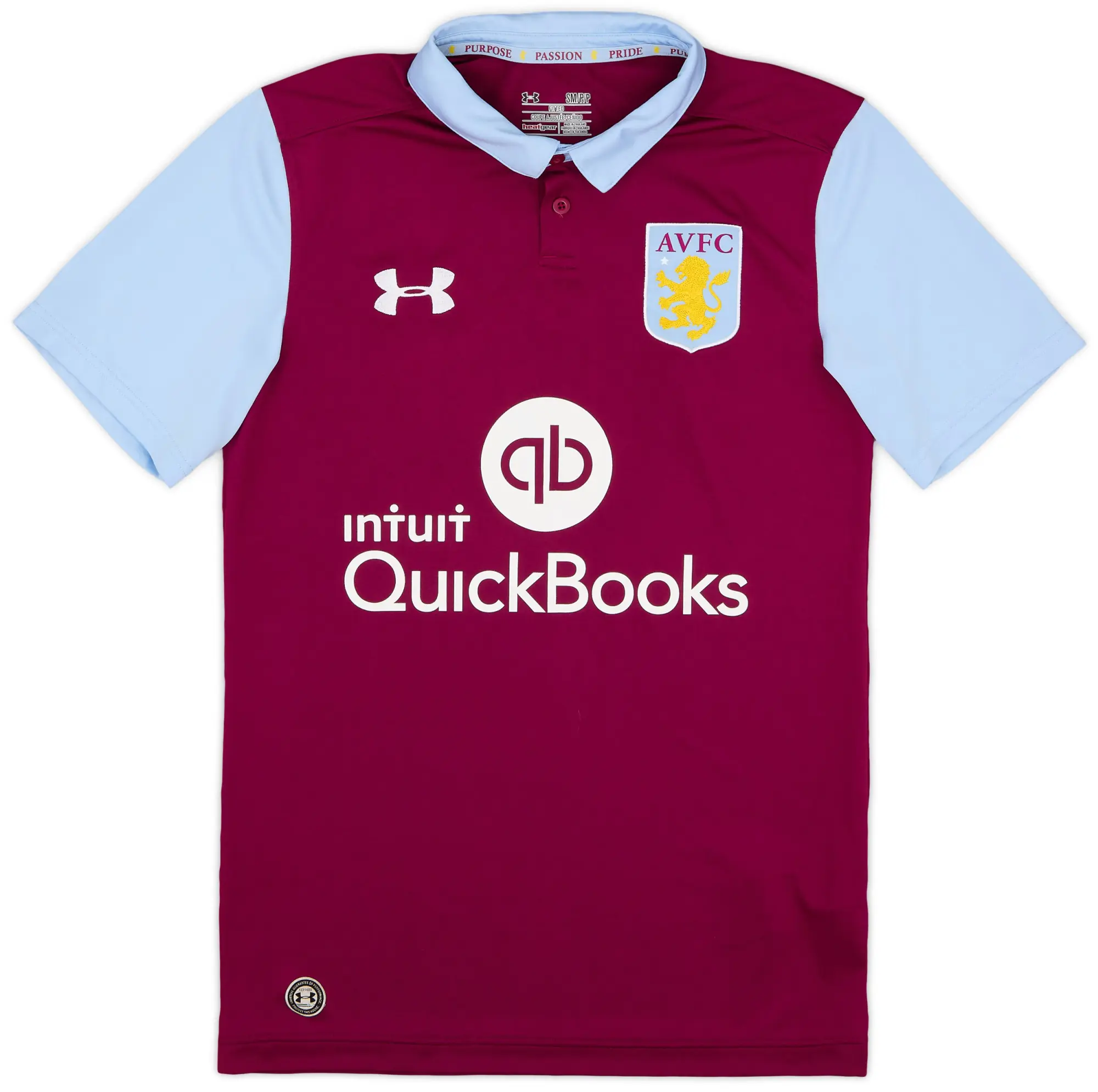 Under Armour 2016-17 Aston Villa Home Shirt - 9/10 - (S)