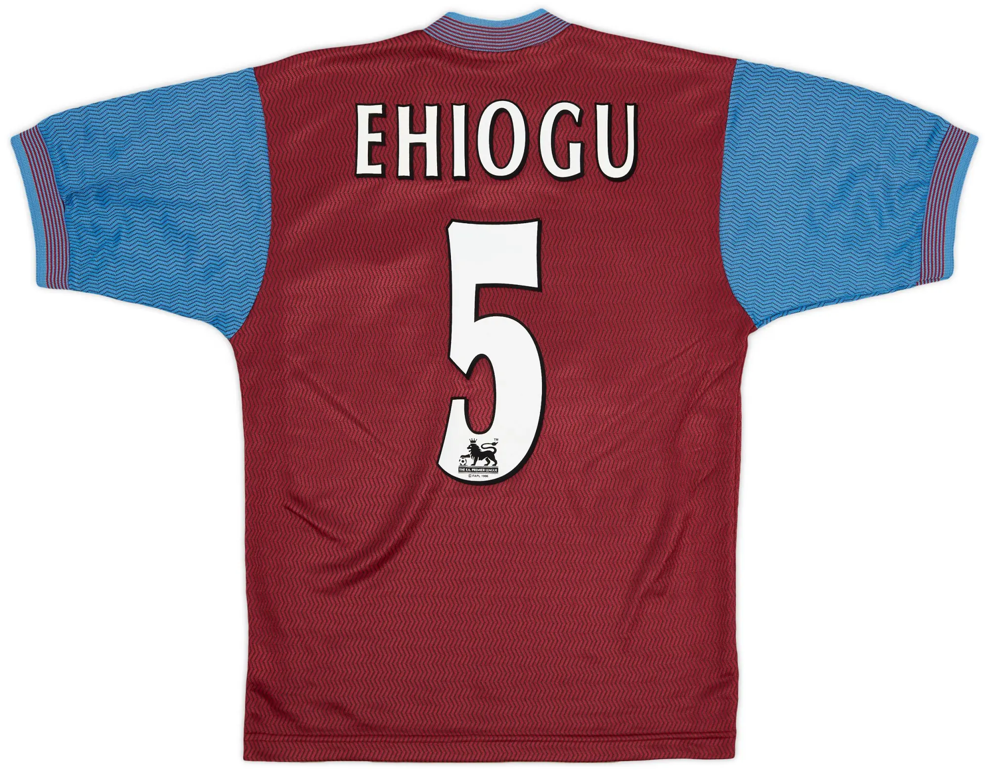 Reebok 1997-98 Aston Villa Home Shirt Ehiogu #5 - 9/10 - (S)