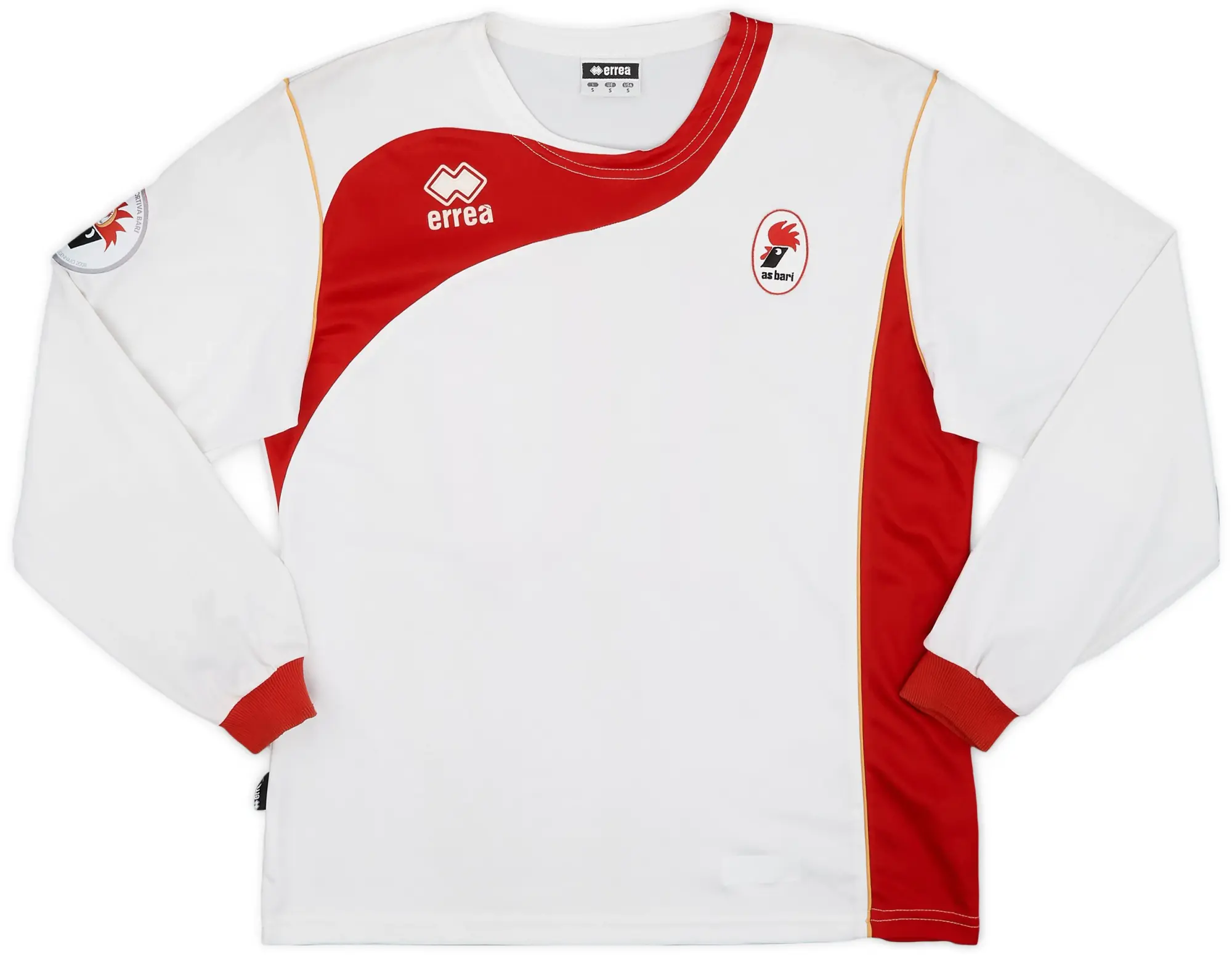 Errea 2008-09 Bari Youth Home L/S Shirt #10 - 7/10 - (S)