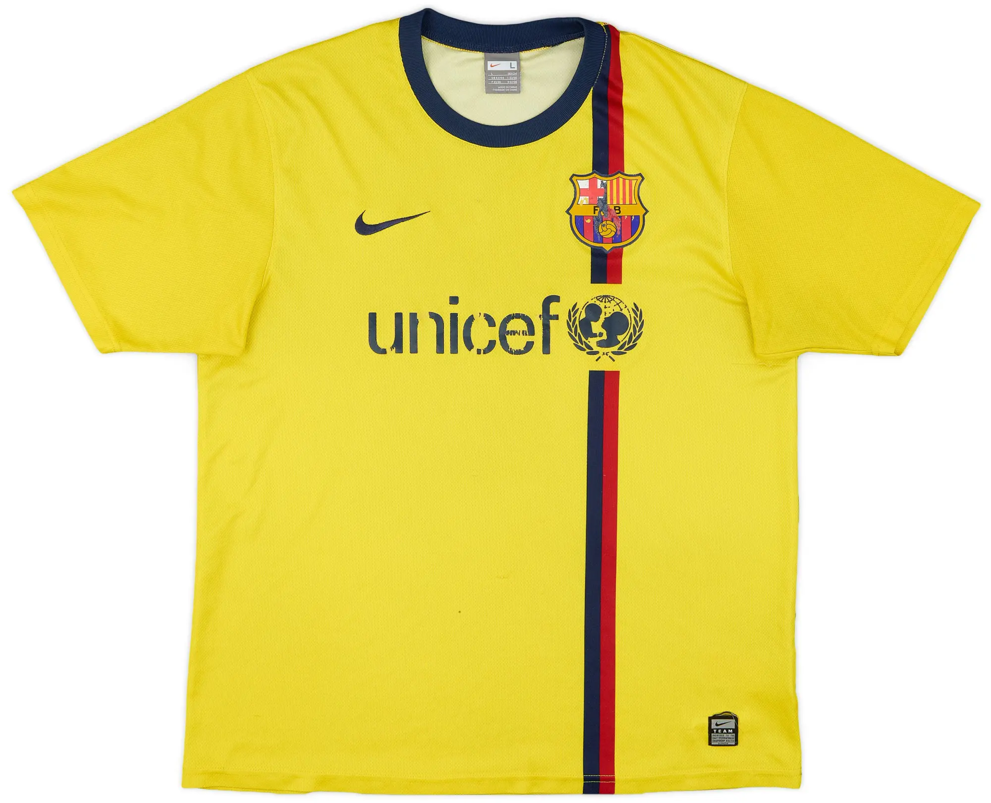 Nike 2008-10 Barcelona Basic Away Shirt - 3/10 - (L)