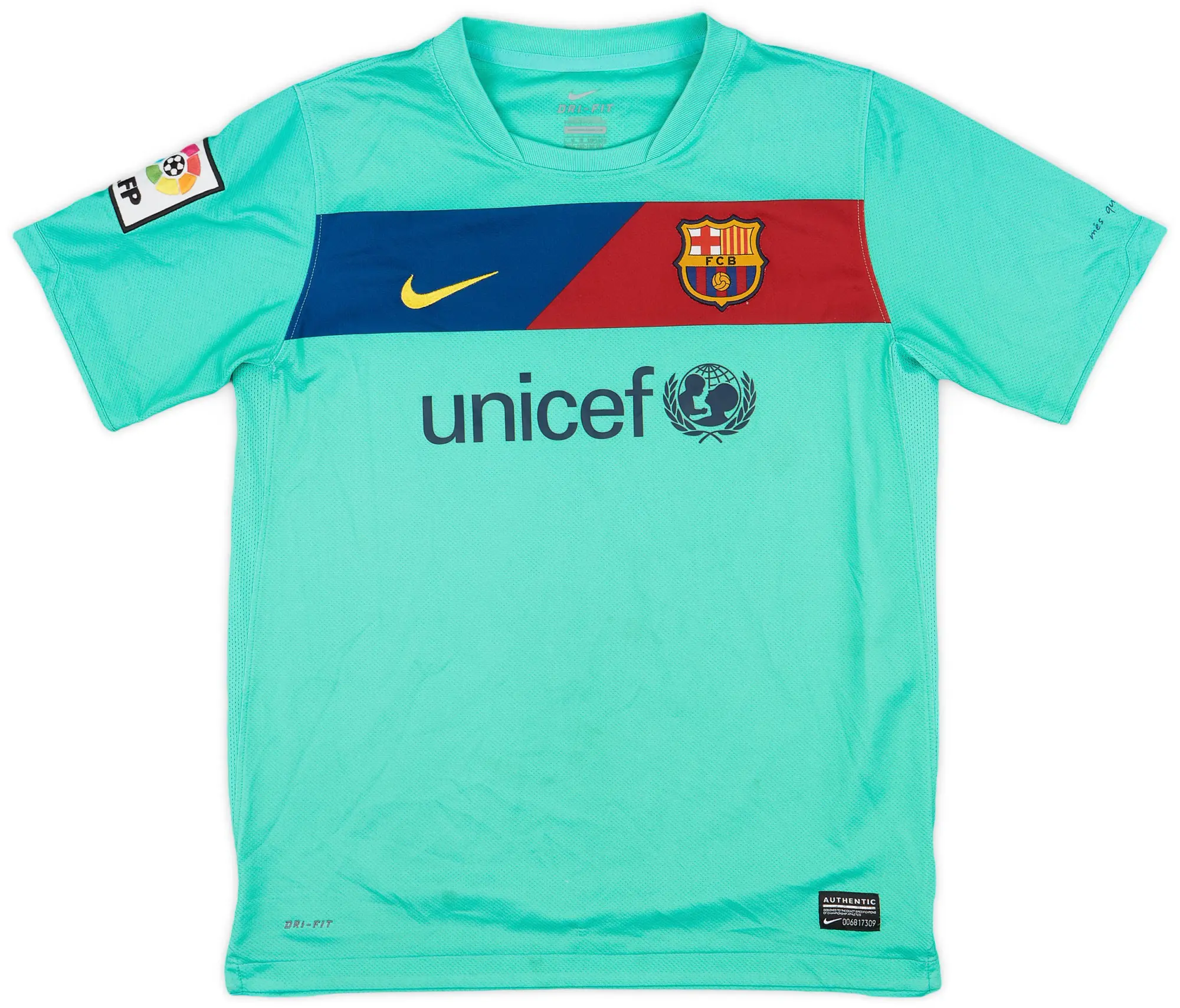 Nike 2010-11 Barcelona Away Shirt - 8/10 - (L.Boys)