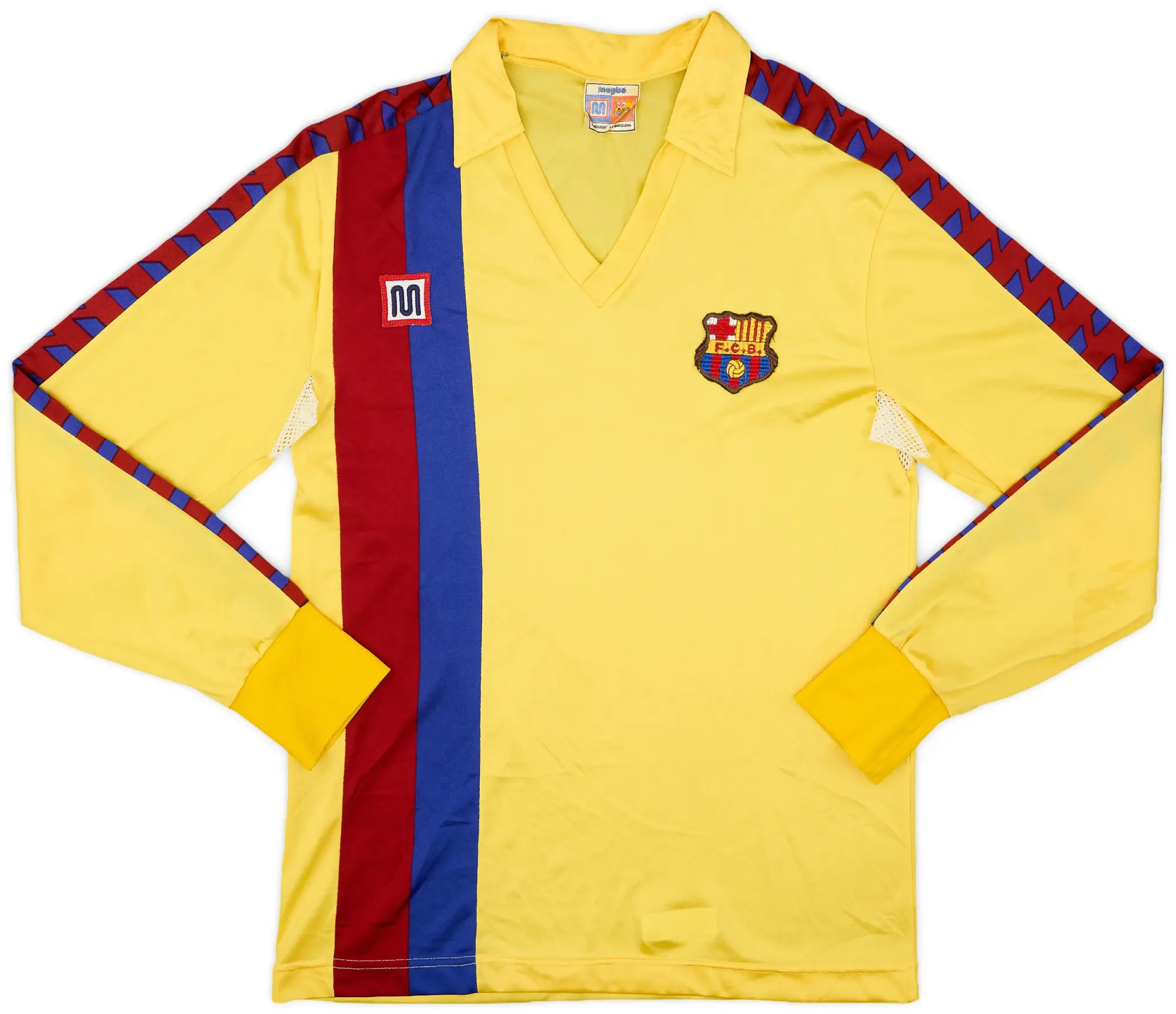 Meyba 1984-89 Barcelona Away L/S Shirt - 8/10 - (S)