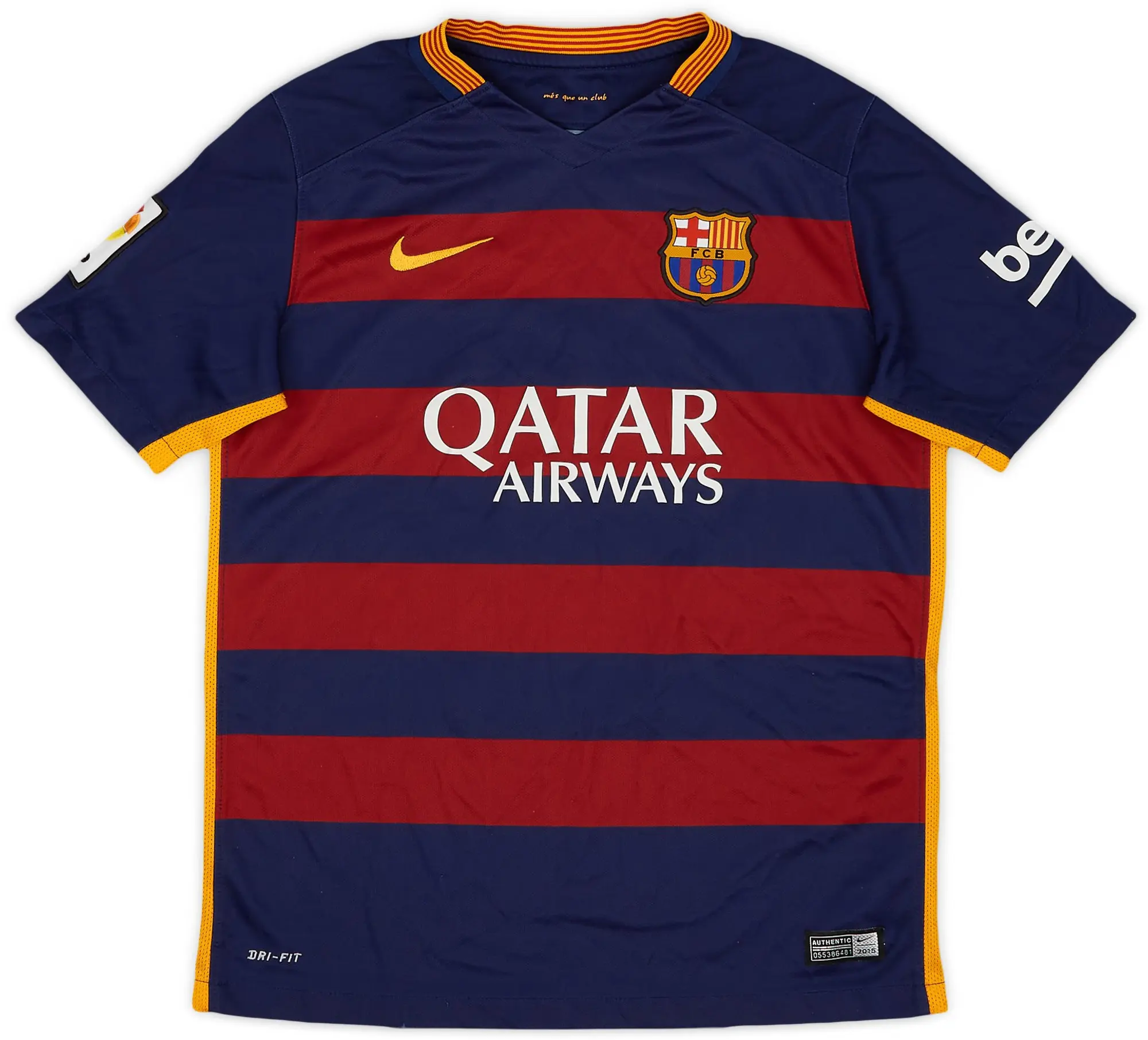 Nike 2015-16 Barcelona Home Shirt - 8/10 - (L.Boys)