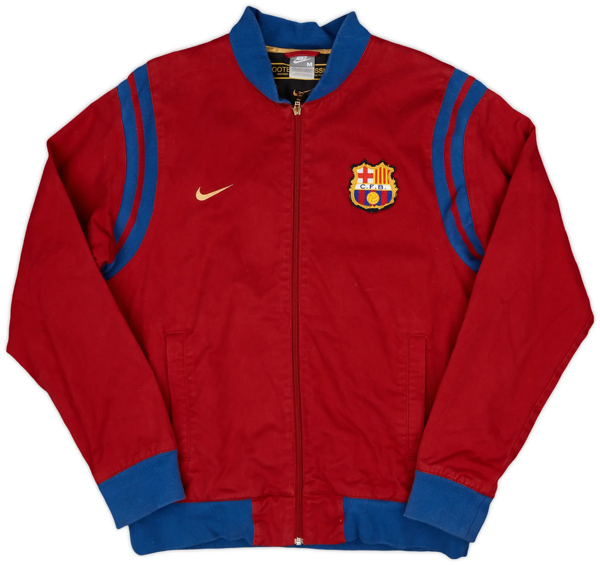 2007-08 Barcelona Nike Football Classics Bomber Jacket - 8/10 - (M)