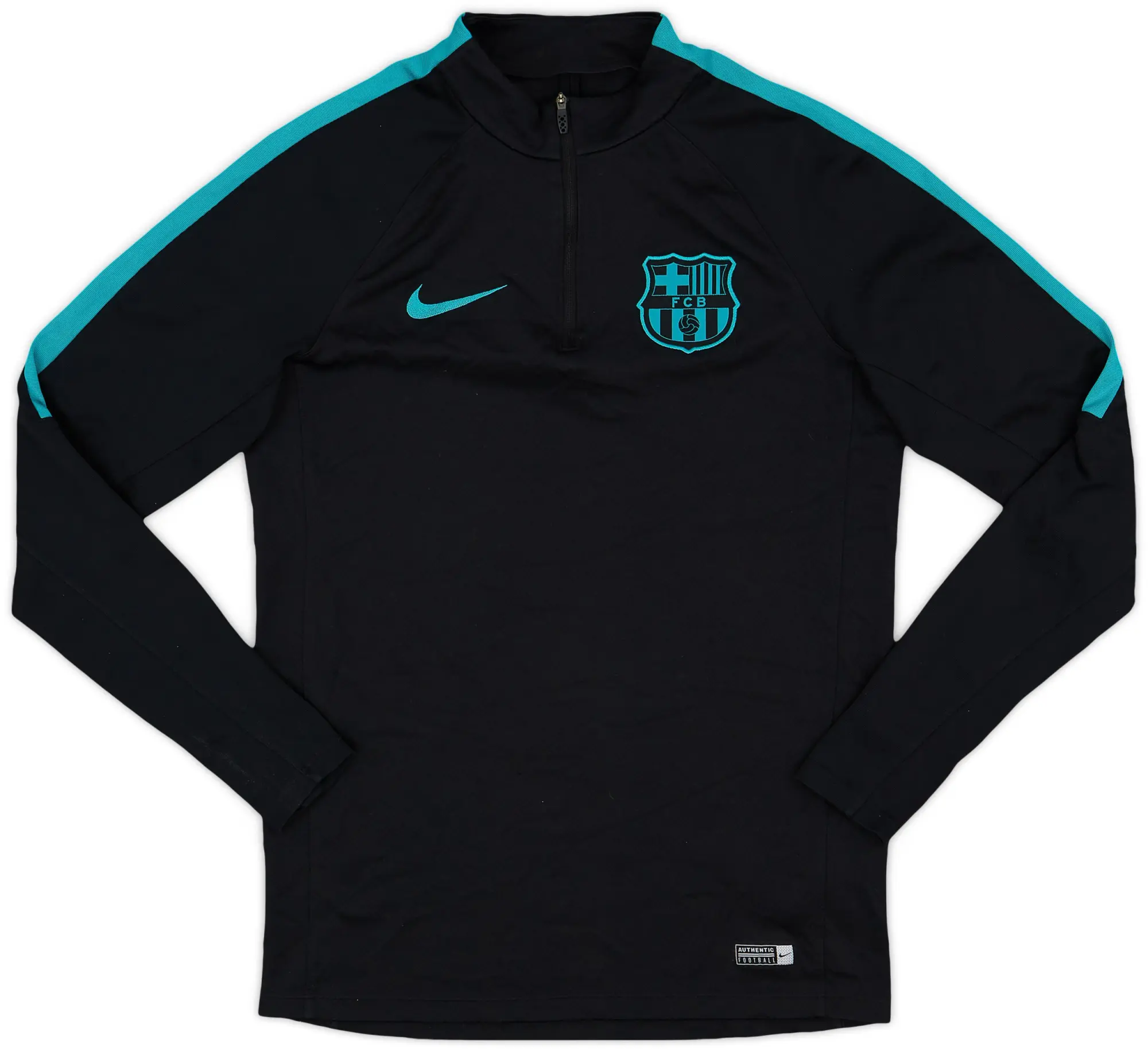 2016-17 Barcelona Nike 1/4 Zip Training Top - 8/10 - (S)