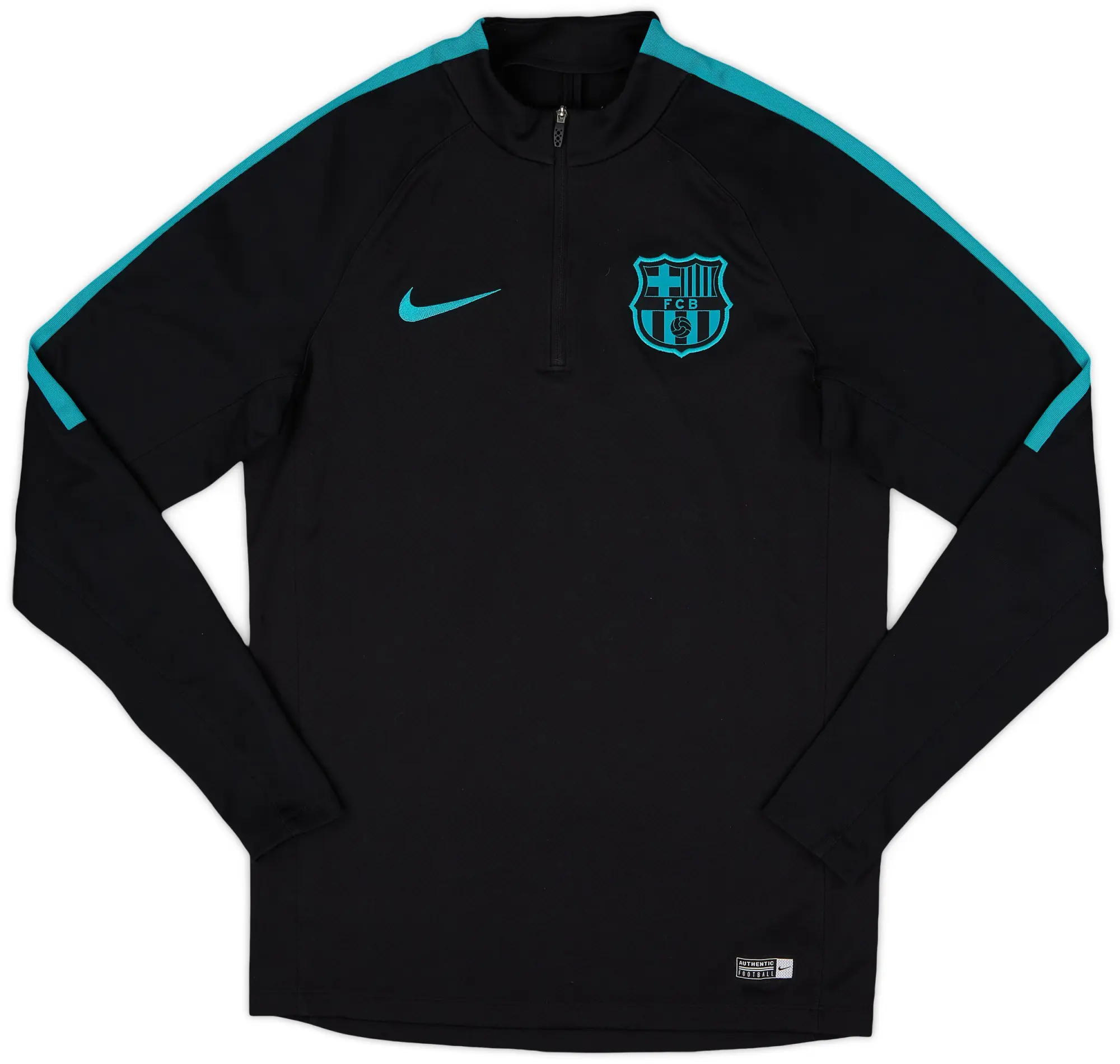 2017-18 Barcelona Nike 1/4 Zip Training Top - 8/10 - (S)