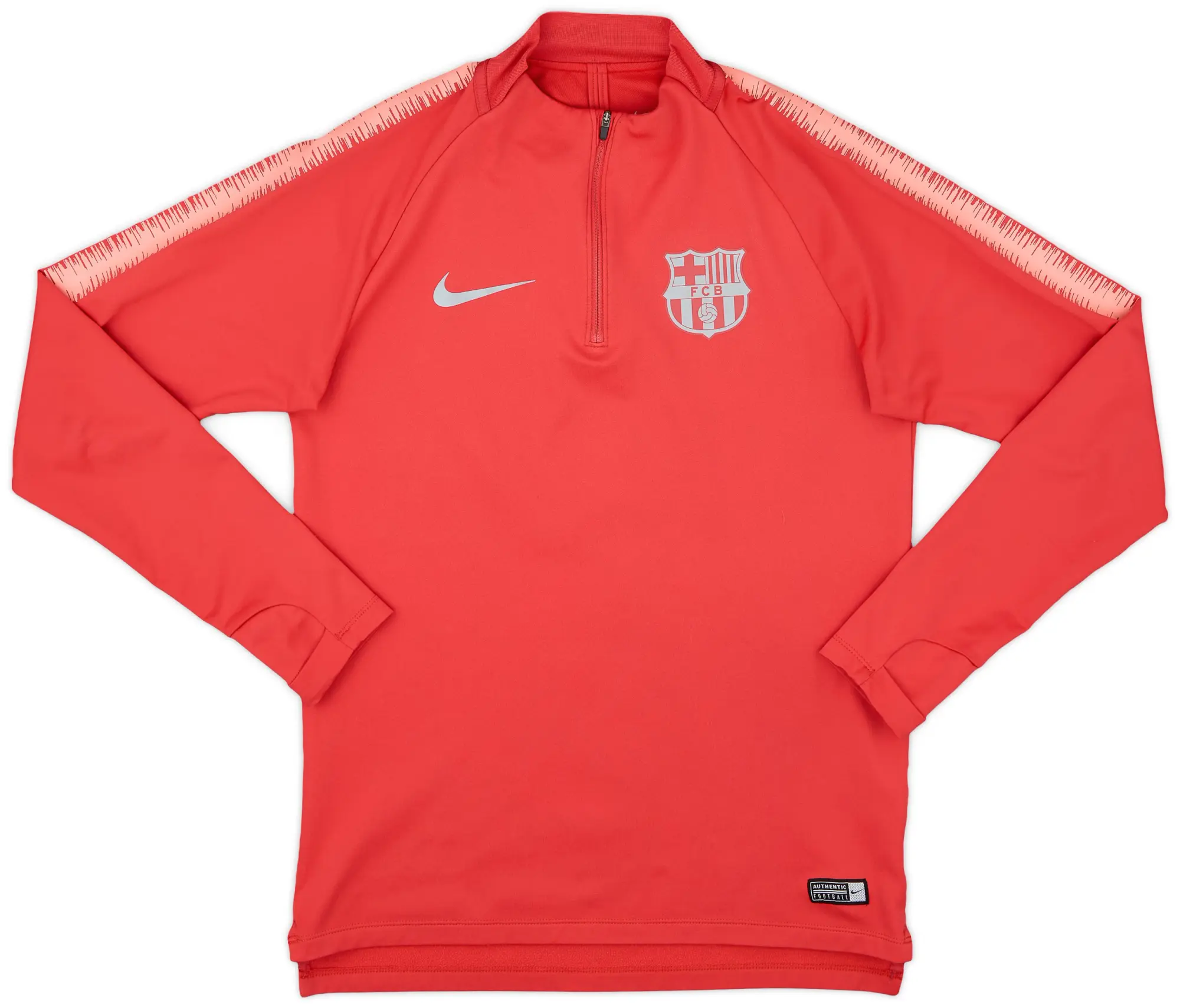 2018-19 Barcelona Nike 1/4 Zip Drill Top - 8/10 - (S)