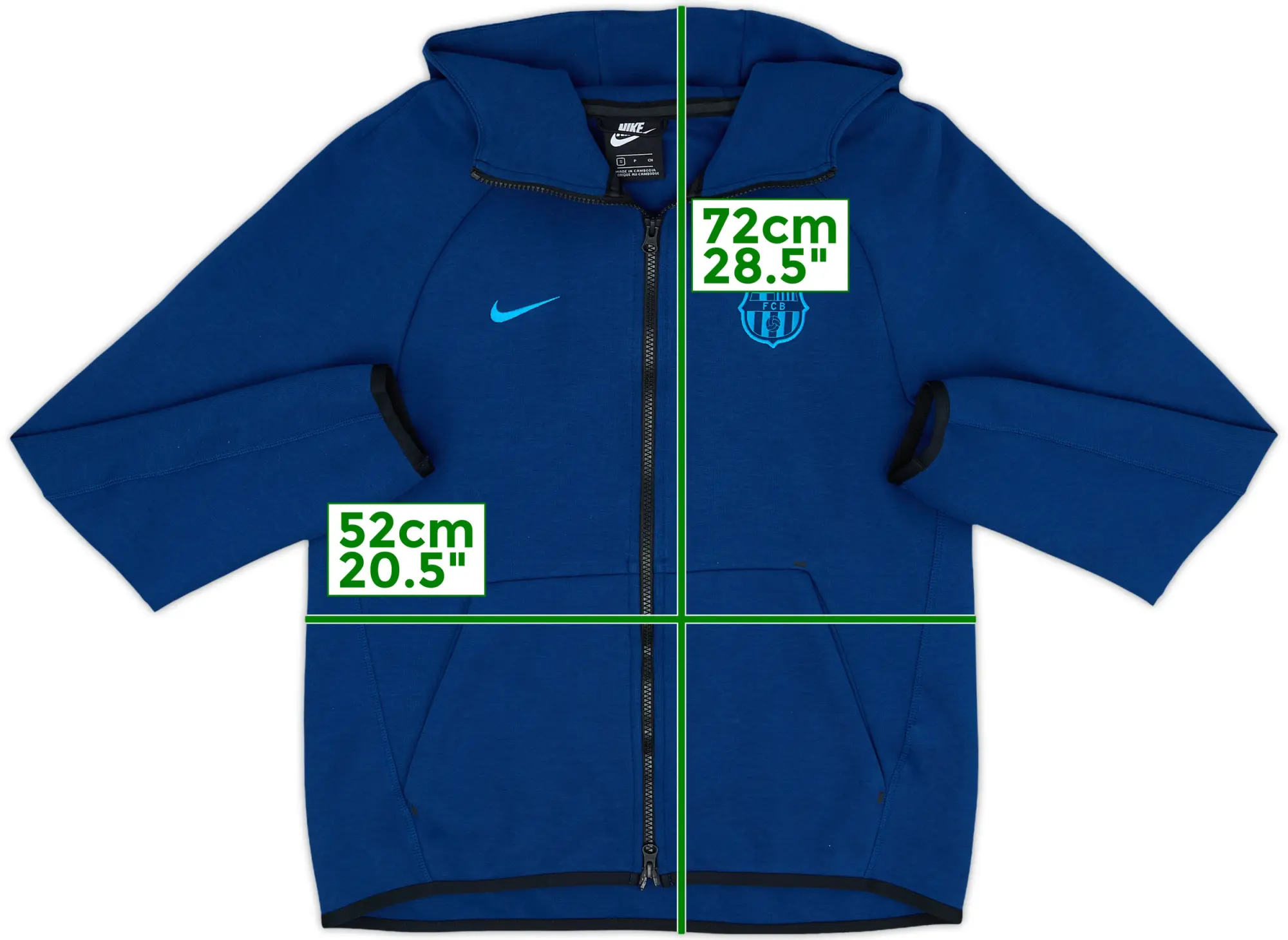 2018-19 Barcelona Nike 1/4 Zip Drill Top - 8/10 - (S)