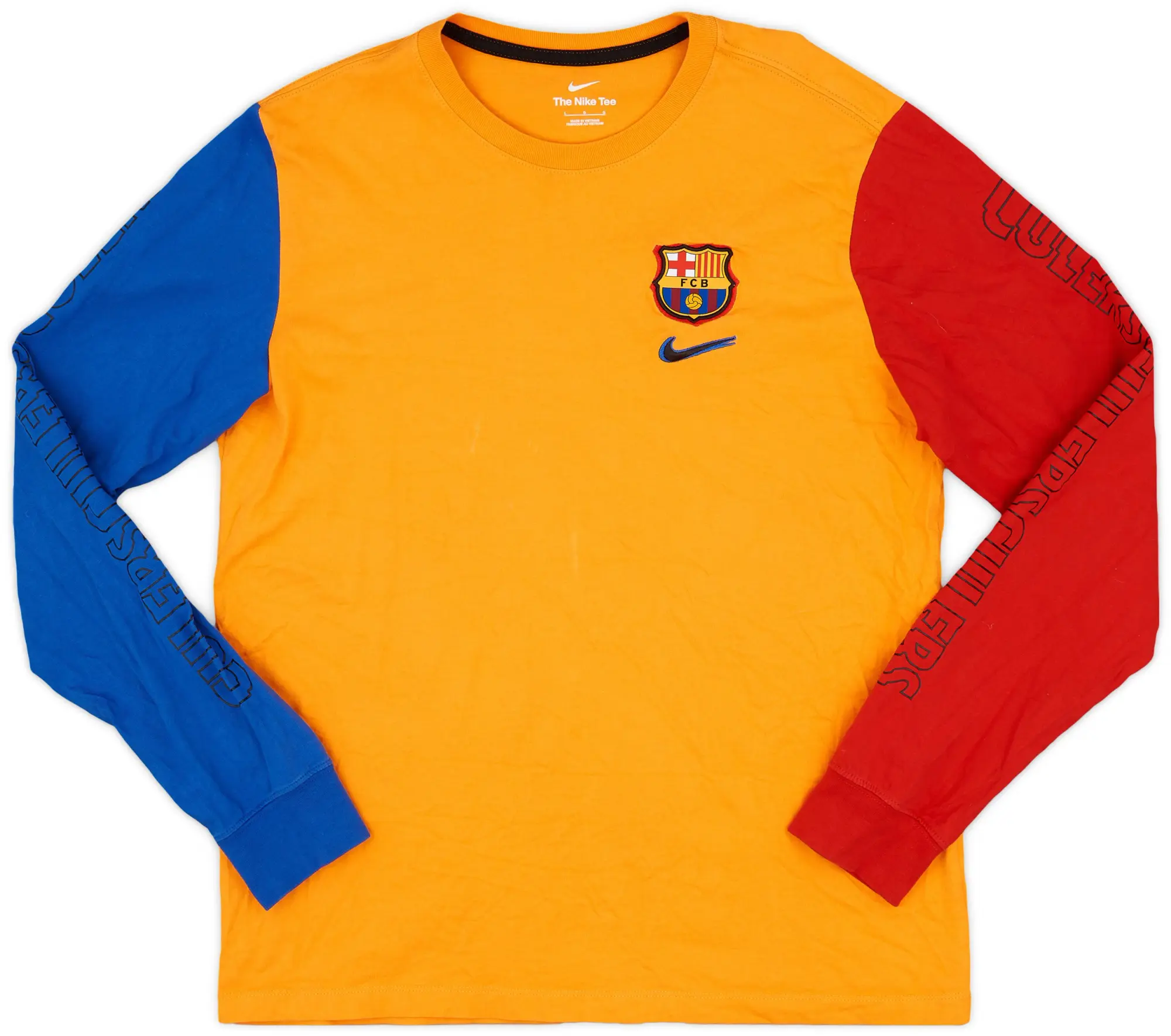 2022-23 Barcelona Nike L/S Cotton Tee - 8/10 - (L)