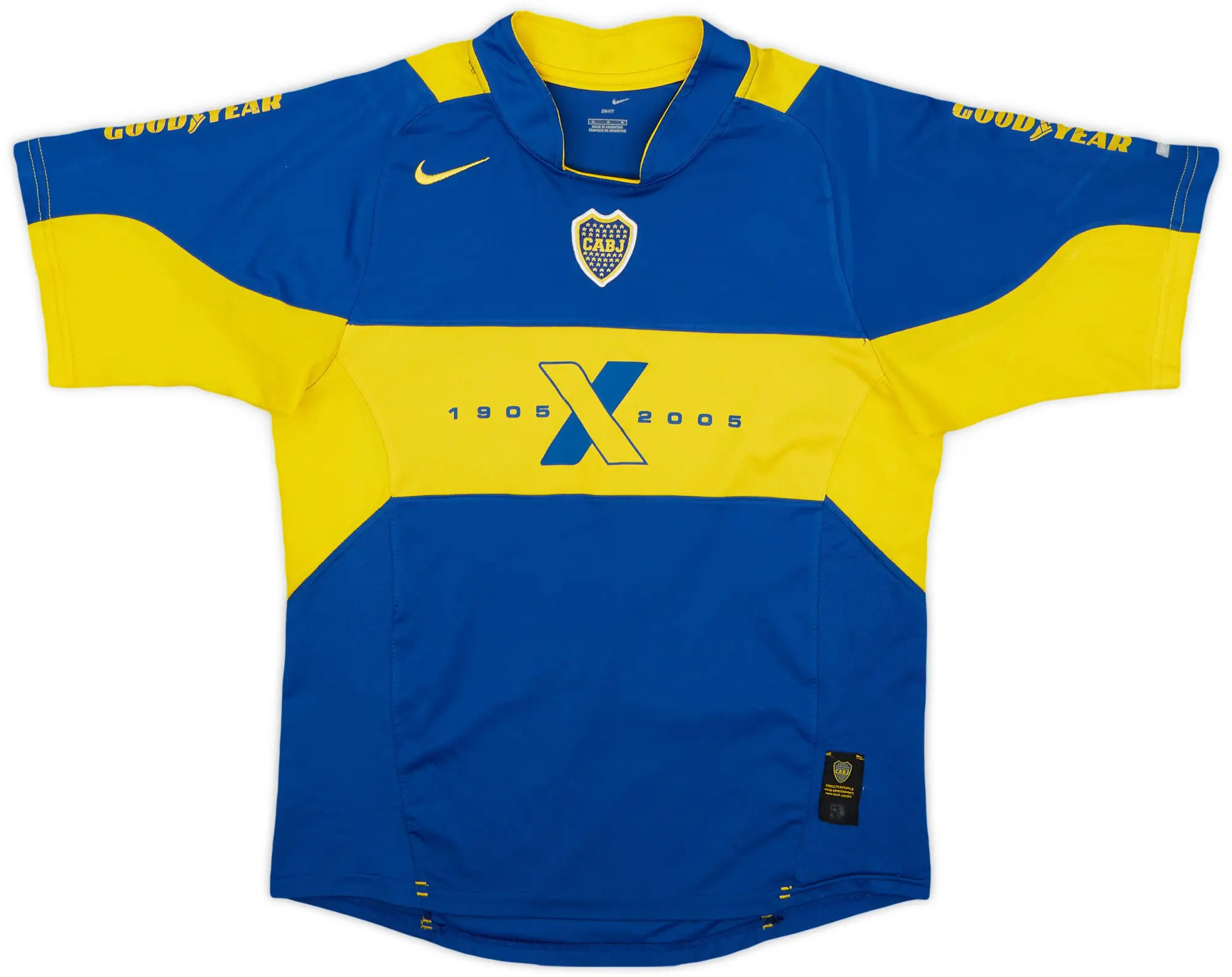 Nike 2005 Boca Juniors Home Shirt - 8/10 - (XL.Boys)