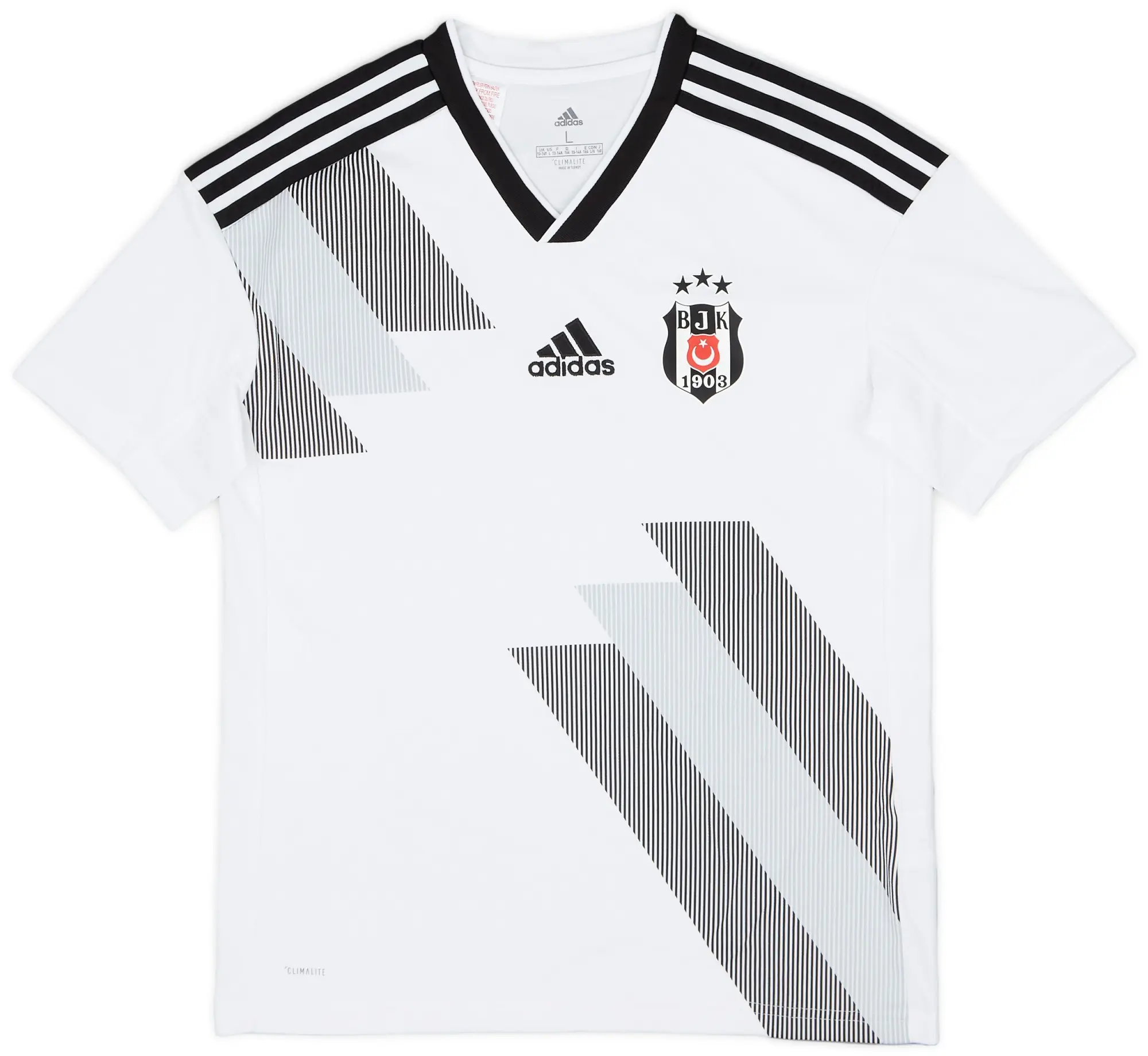adidas 2019-20 Besiktas Home Shirt - 7/10 - (L.Boys)