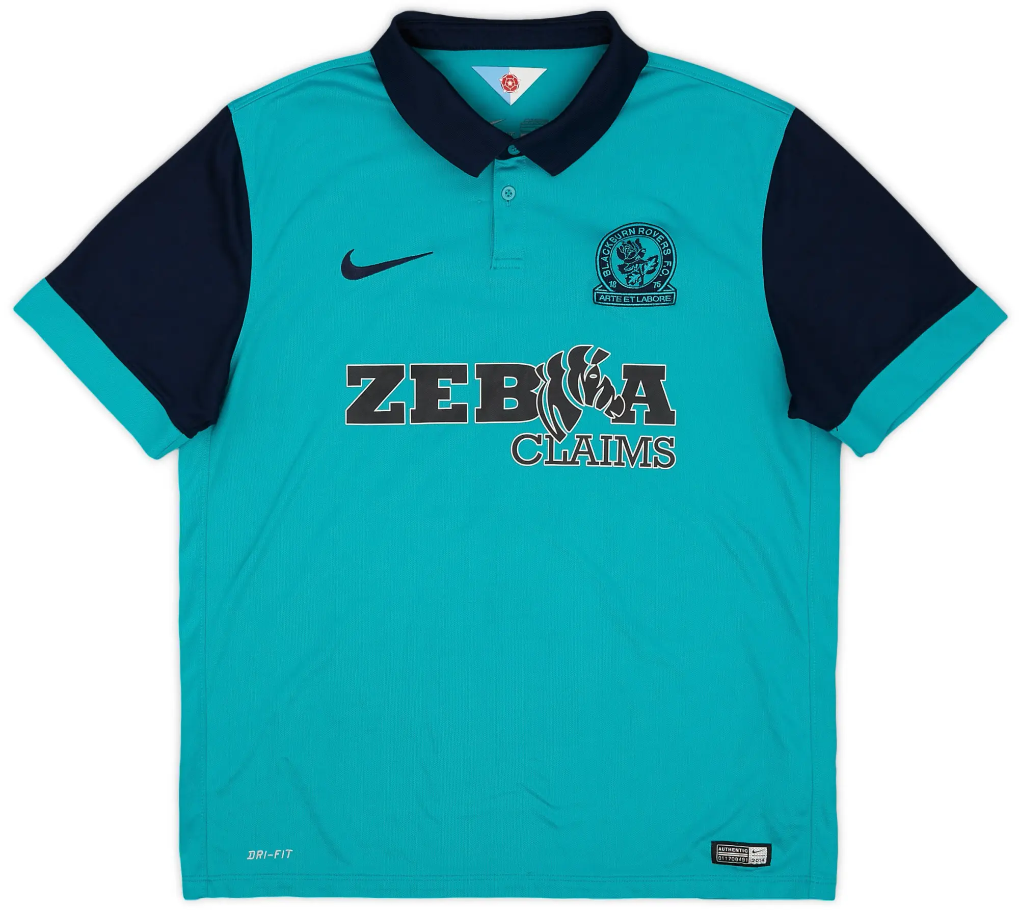 Nike 2014-15 Blackburn Away Shirt #15 - 8/10 - (L)