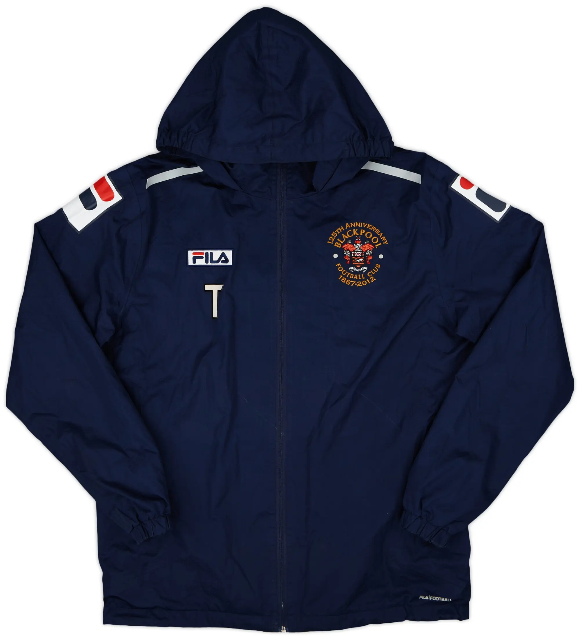 2016-17 Blackpool Staff Issue Fila Rain Jacket T - 8/10 - (M)