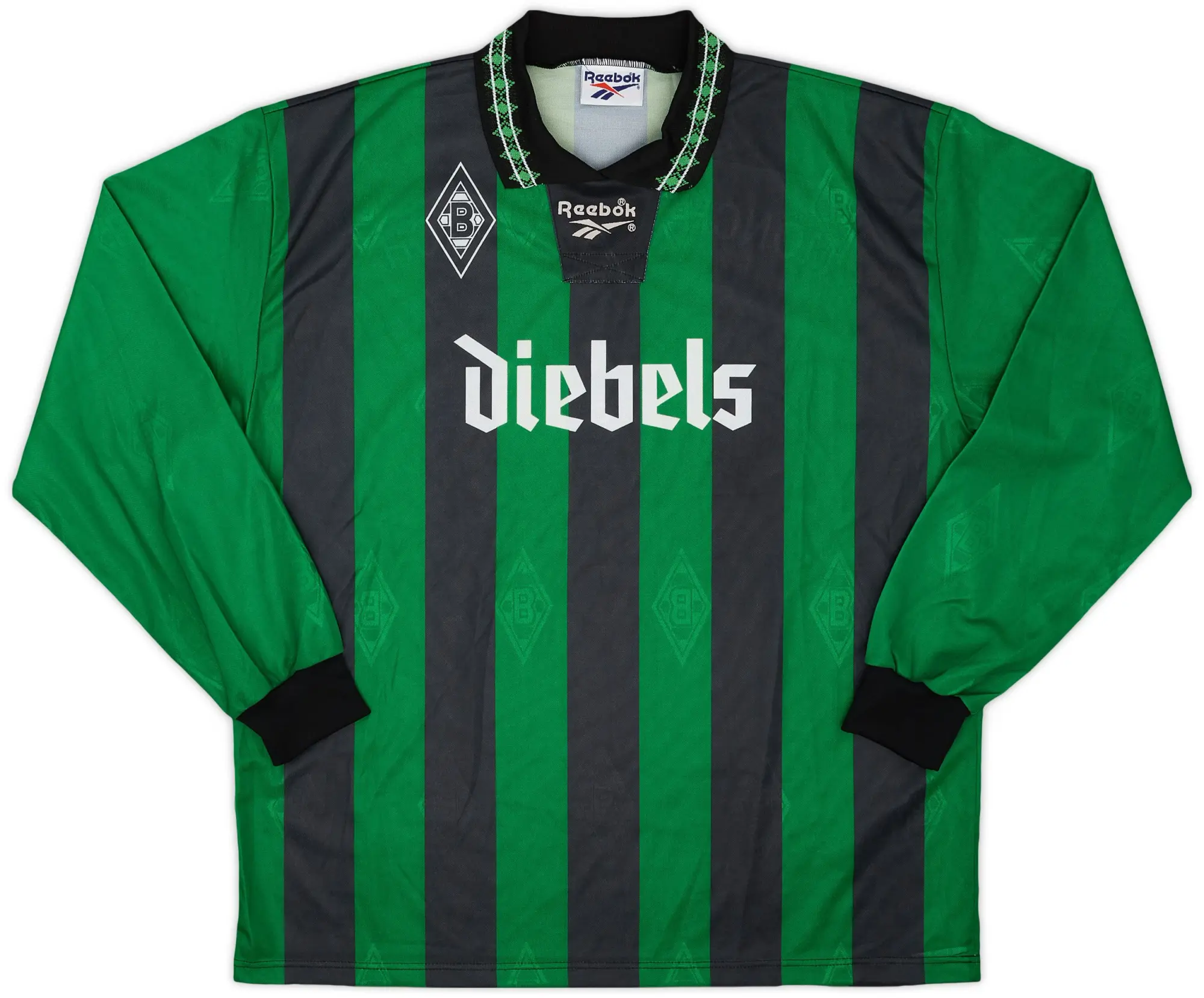 Reebok 1995-96 Borussia Monchengladbach Away L/S Shirt - 8/10 - (XL)