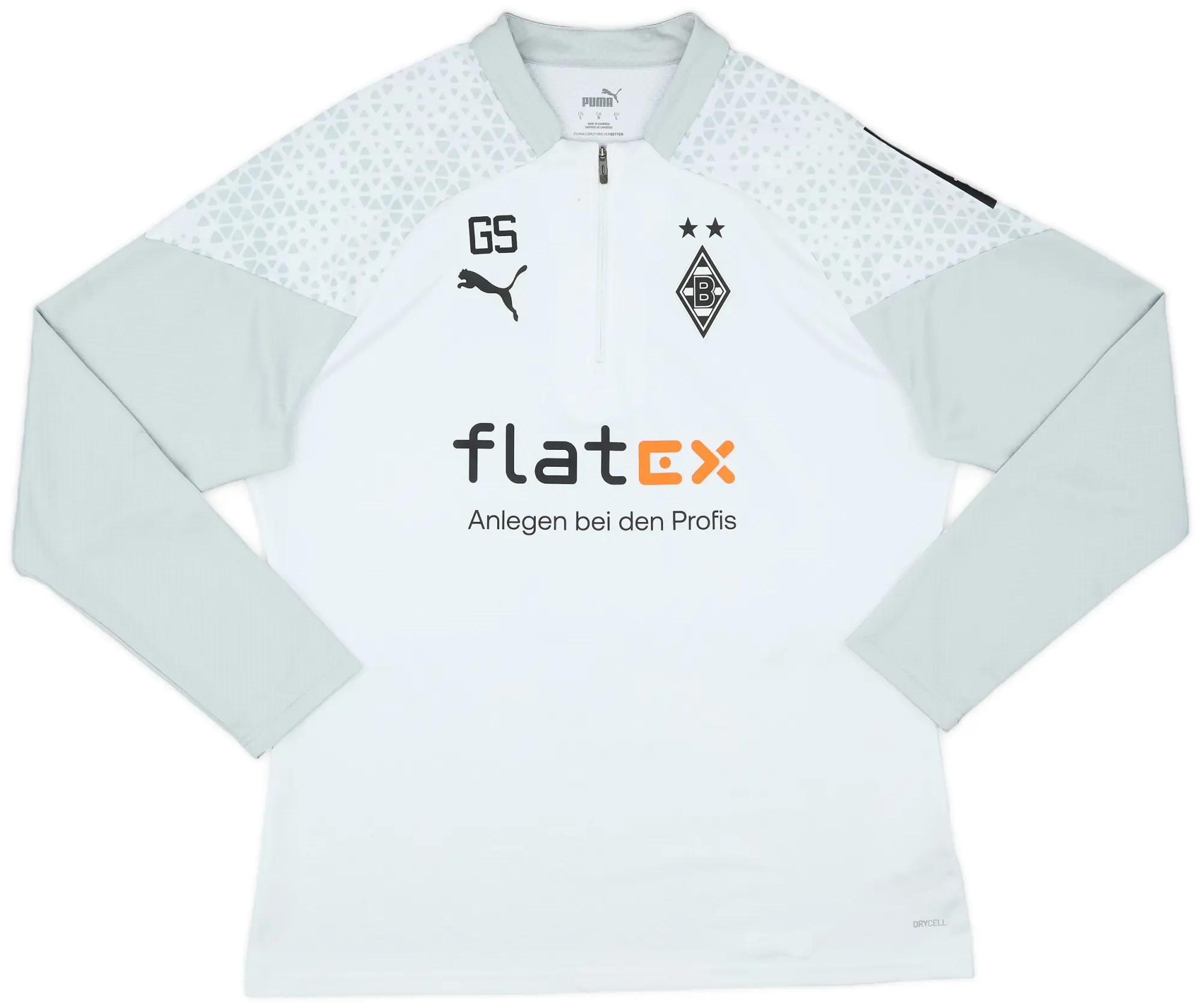 2023-24 Borussia Monchengladbach Puma Staff Issue 1/4 Zip Drill Top 'GS' - 8/10 - (L)