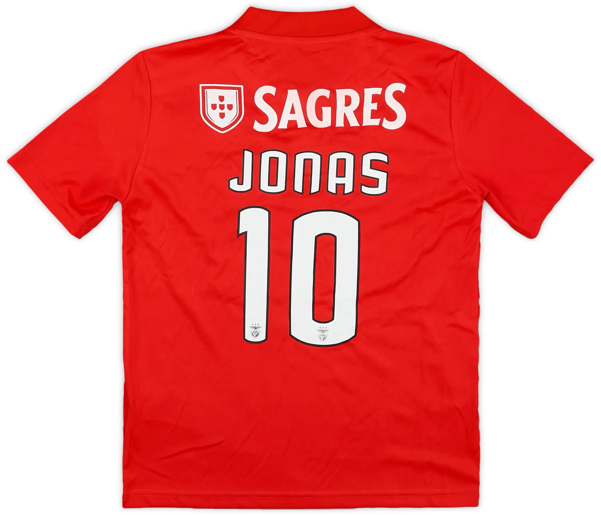 adidas 2018-19 Benfica Home Shirt Jonas #10 - 8/10 - (S.Boys)