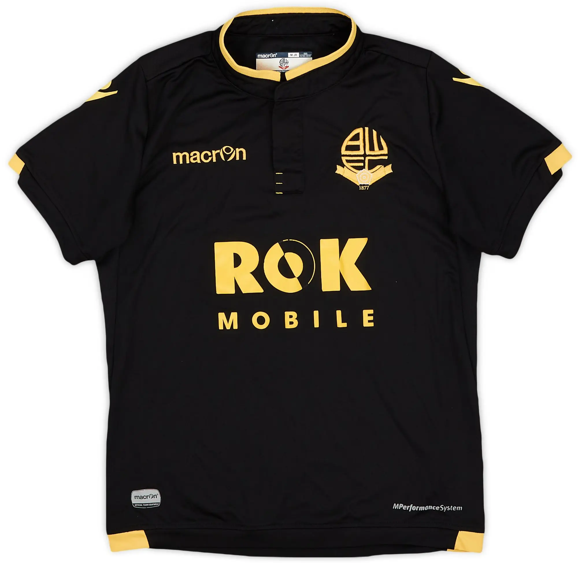 Macron 2015-16 Bolton Away Shirt - 6/10 - (M.Boys)