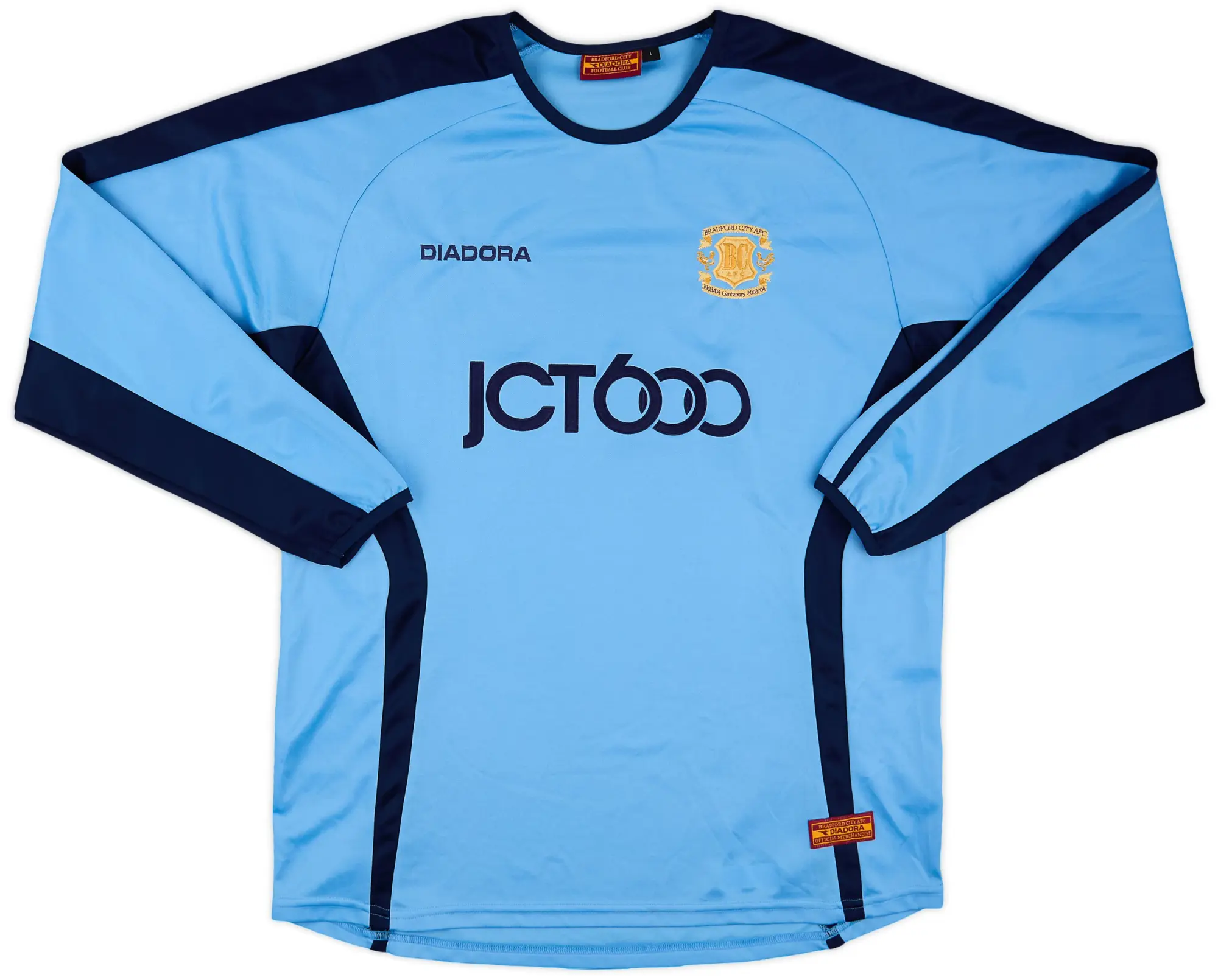 Diadora 2003-04 Bradford City Centenary Away L/S Shirt - 8/10 - (L)