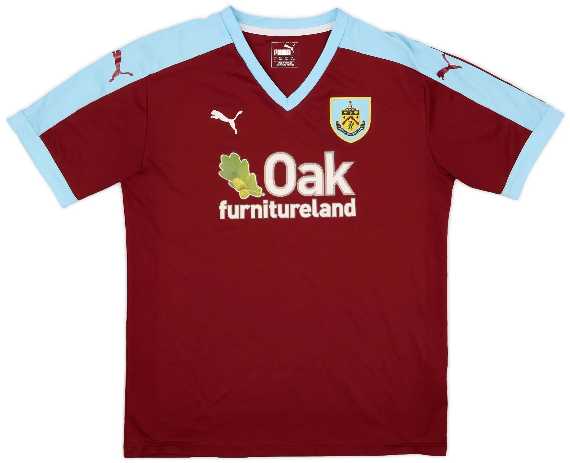 Puma 2015-16 Burnley Home Shirt - 8/10 - (XL.Boys)