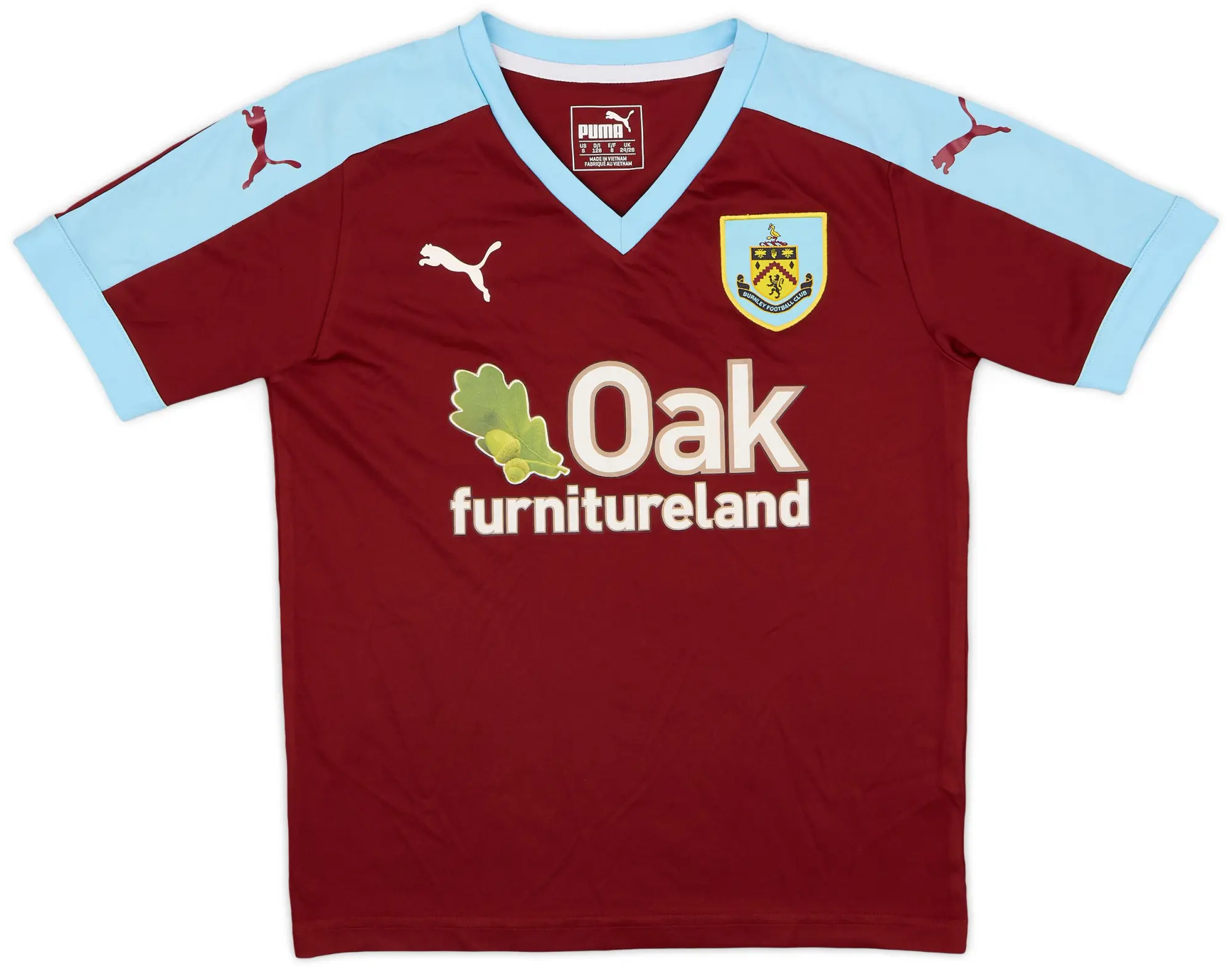 Puma 2015-16 Burnley Home Shirt - 8/10 - (S.Boys)