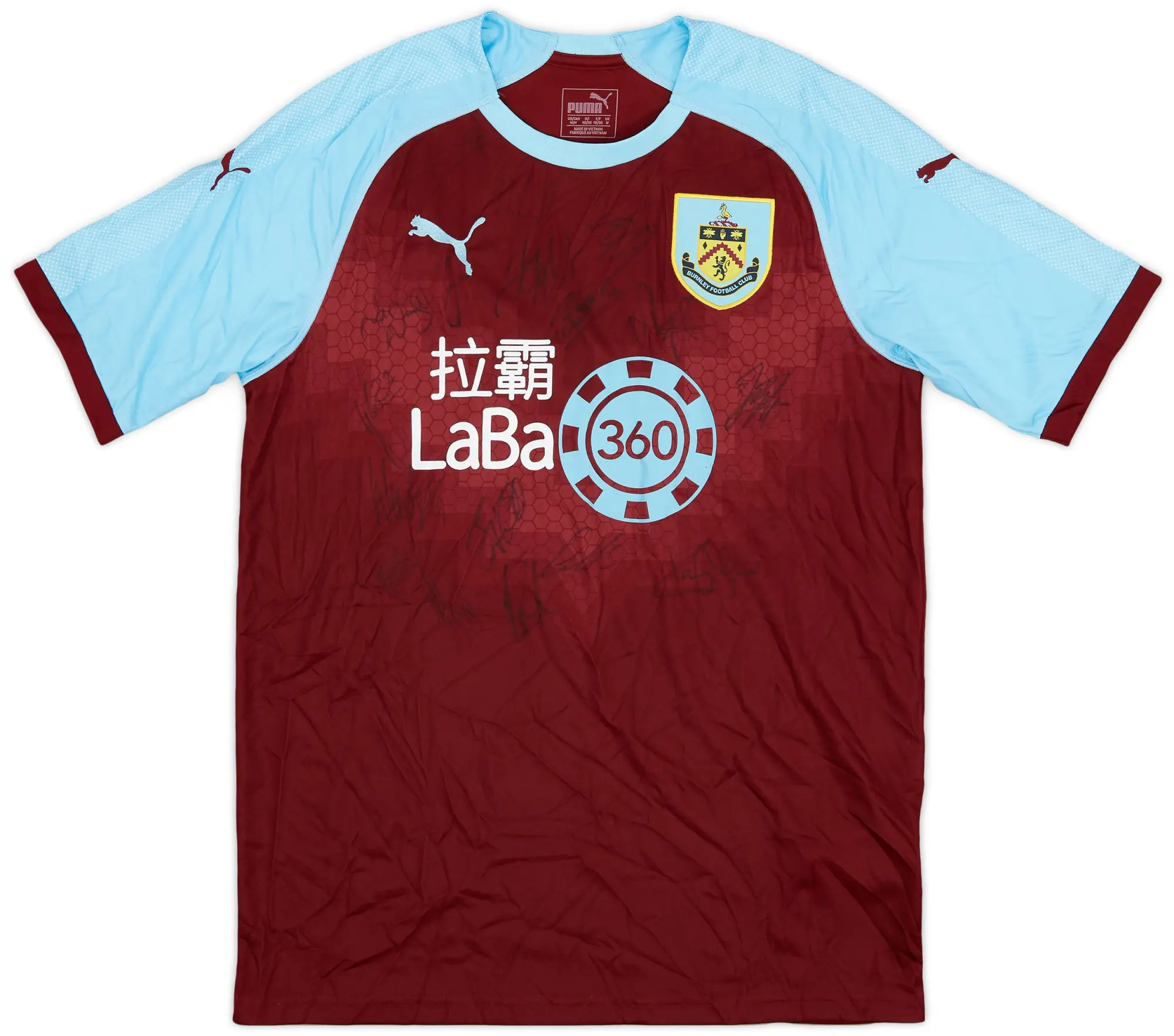 Puma 2018-19 Burnley Home Shirt - 8/10 - (M)