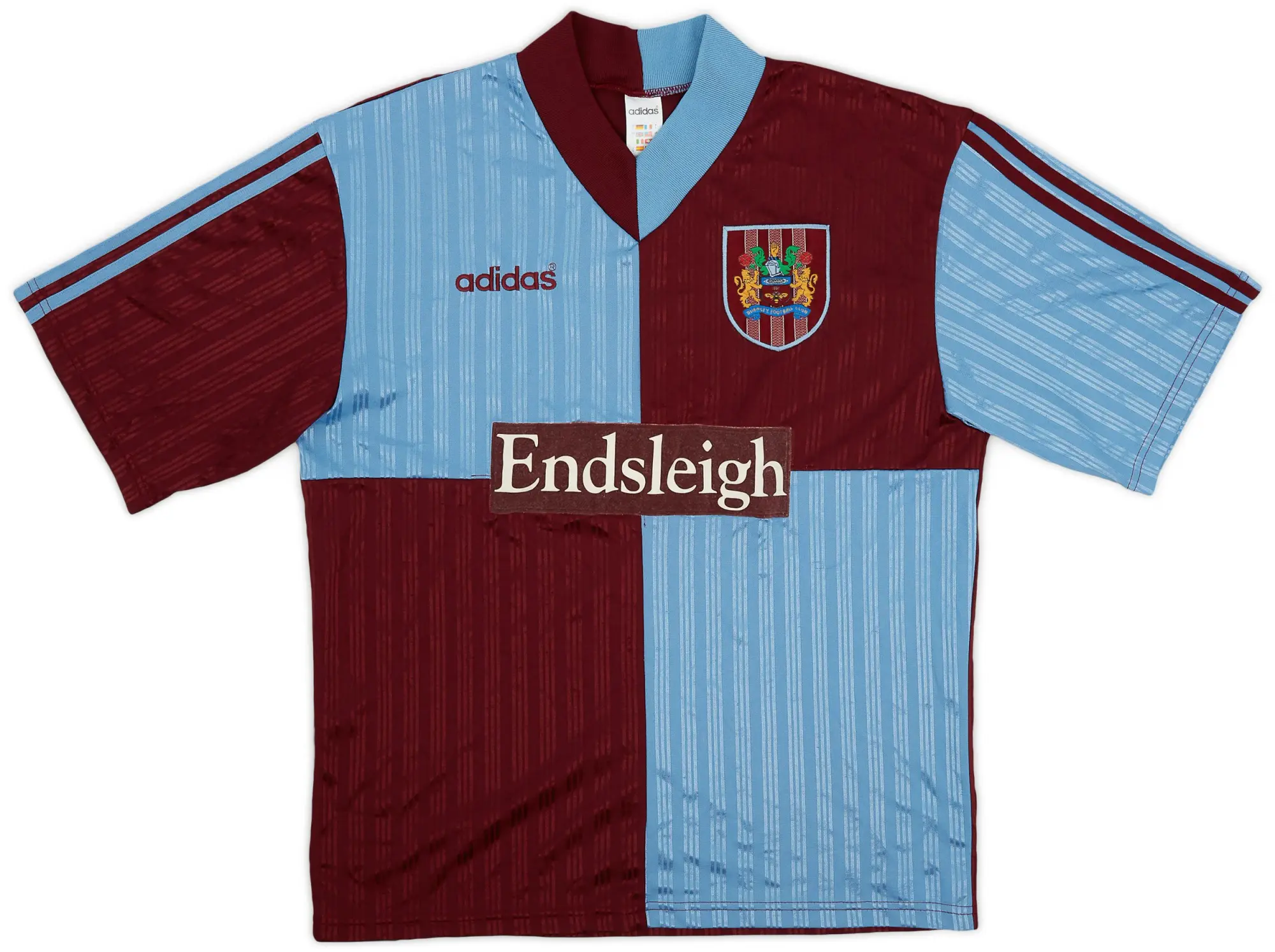 adidas 1996-98 Burnley Home Shirt - 8/10 - (L)