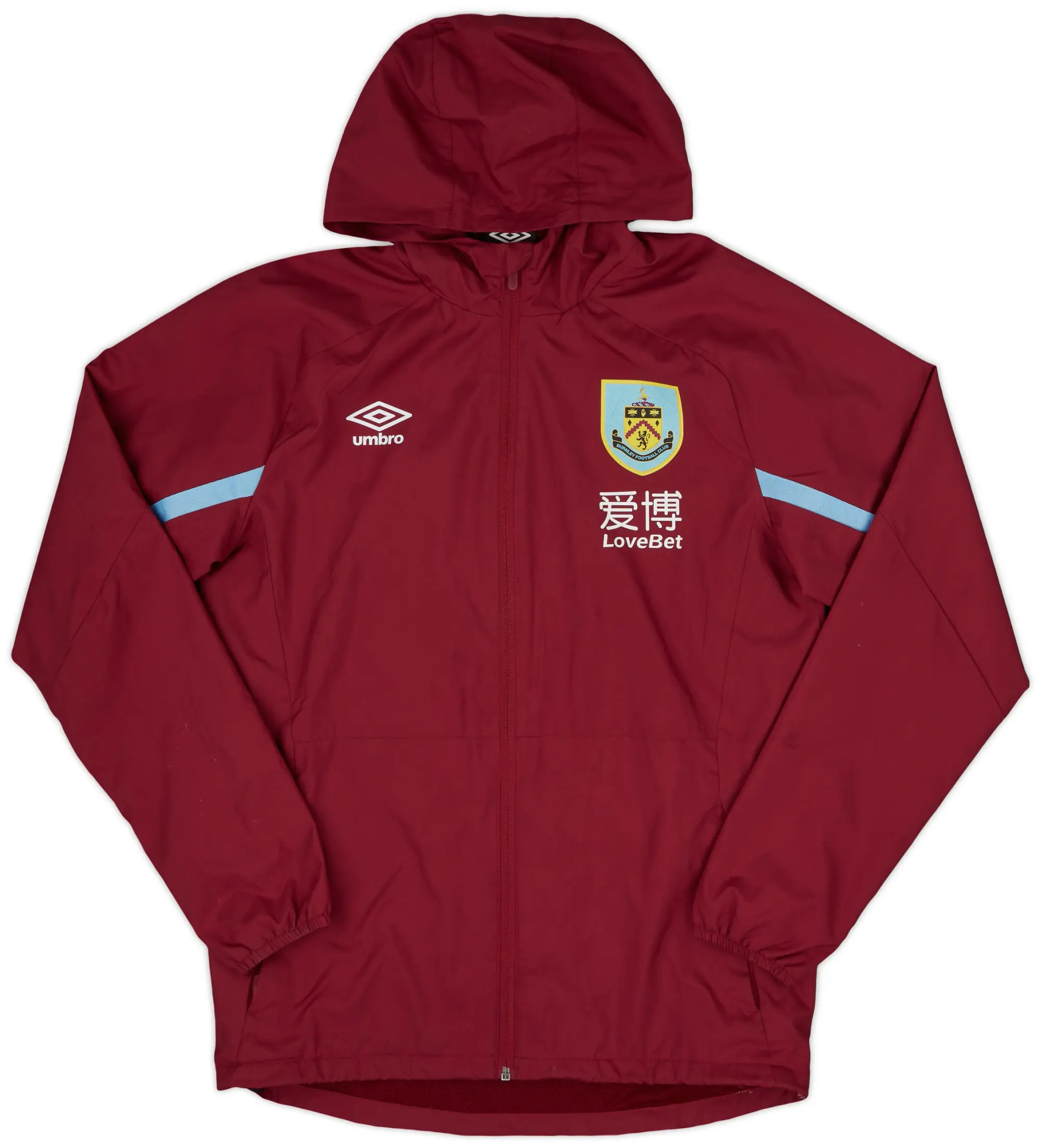 2019-20 Burnley Umbro Hooded Rain Jacket - 7/10 - (S)