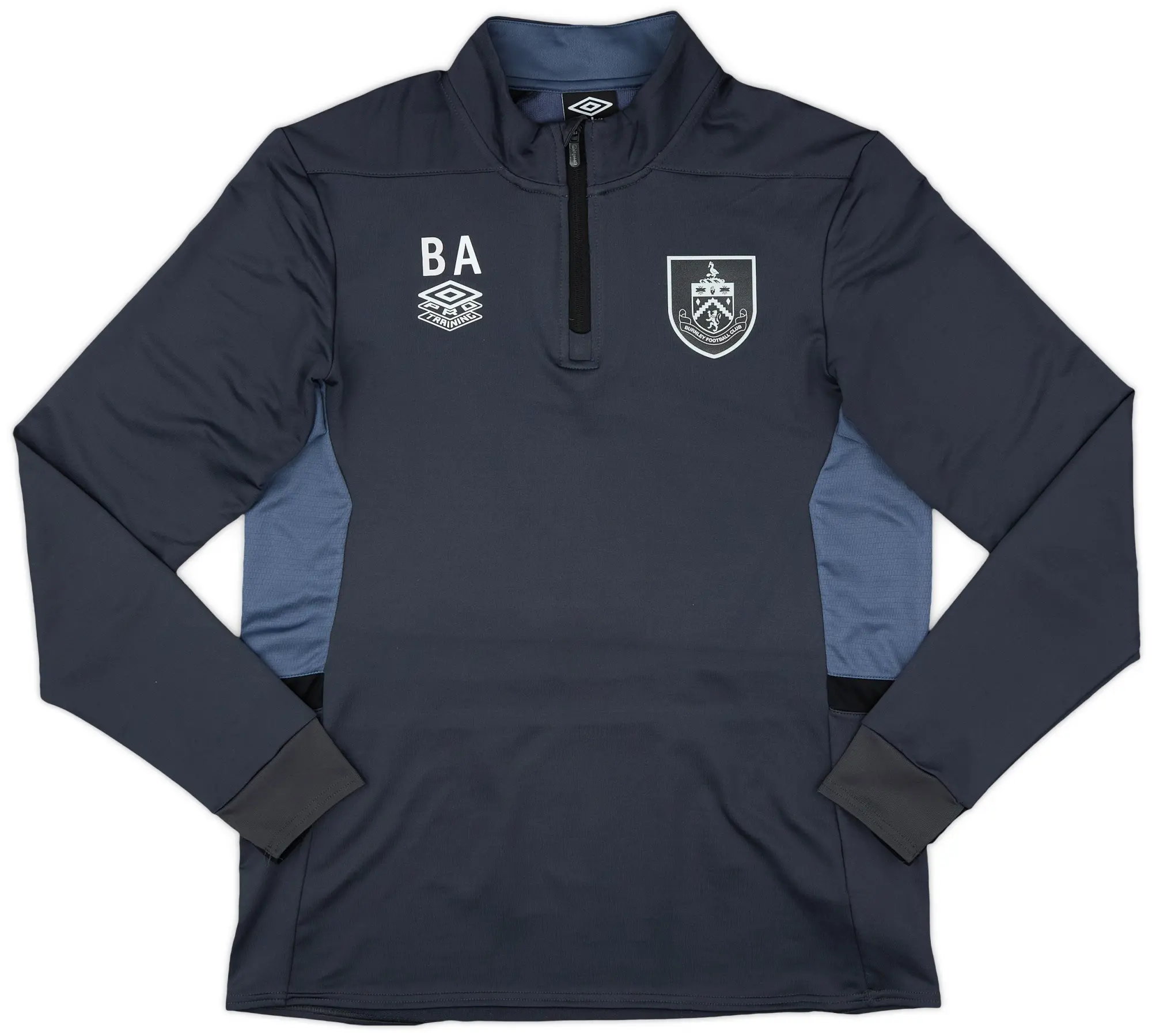 2022-23 Burnley Staff Issue Umbro 1/4 Zip Training Top BA - 10/10 - (L)