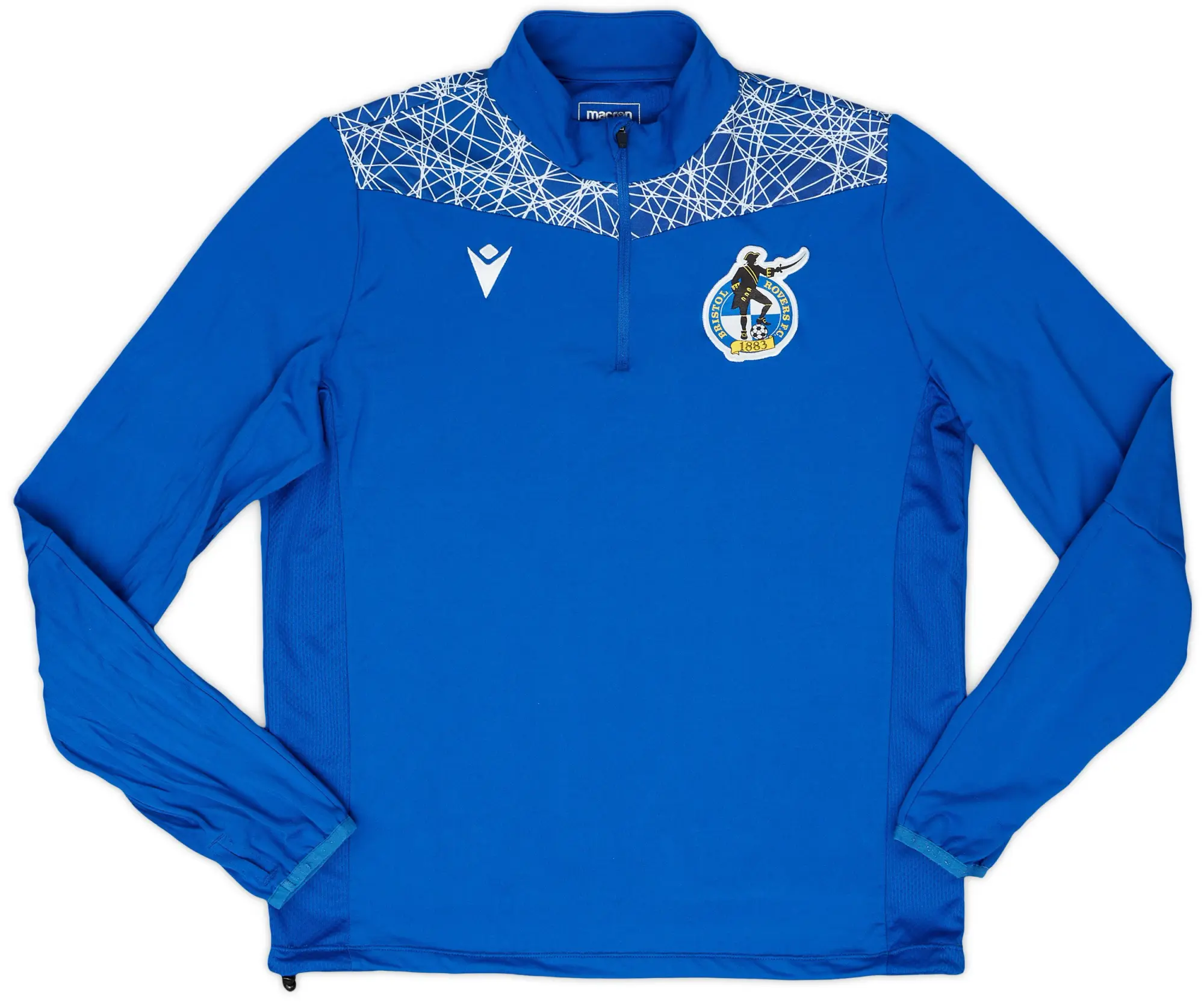 2020-21 Bristol Rovers Macron 1/4 Zip Drill Top - 8/10 - (S)