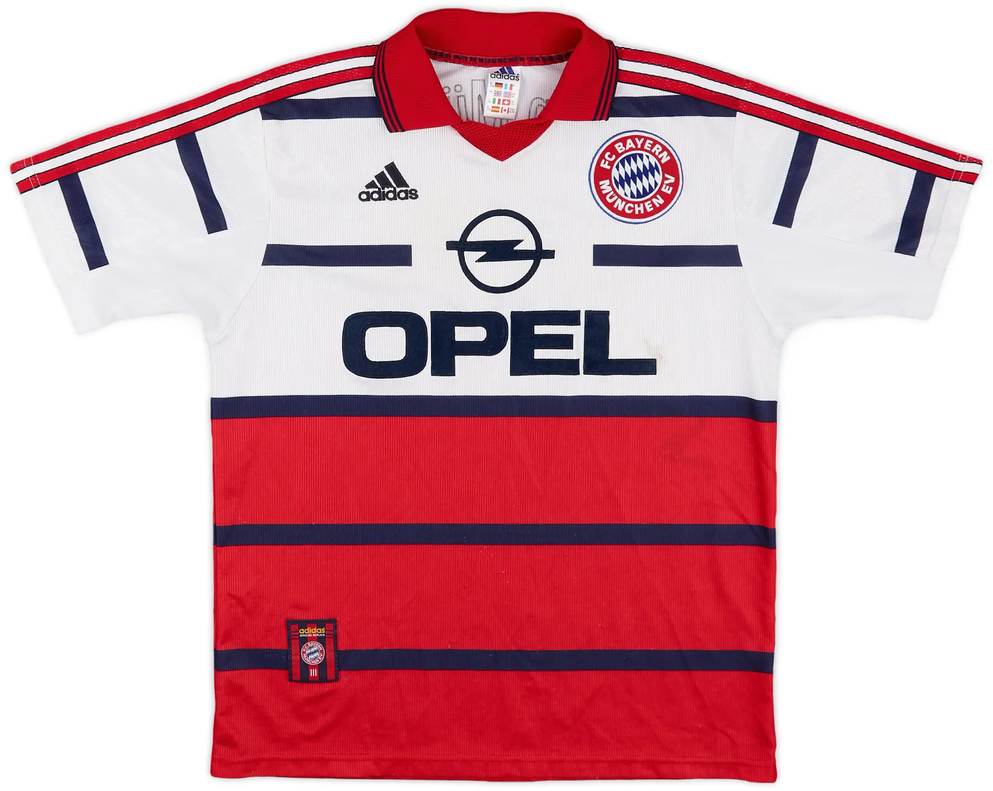 adidas 1998-00 Bayern Munich Away Shirt - 7/10 - (XL.Boys)