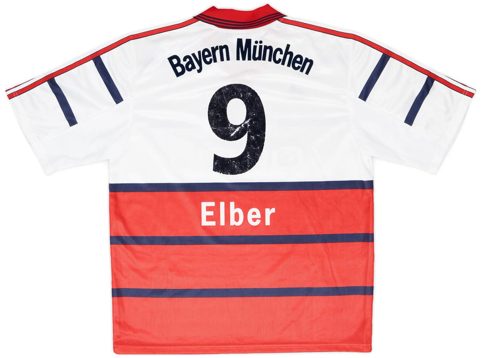 adidas 1998-00 Bayern Munich Away Shirt Elber #9 - 5/10 - (L)