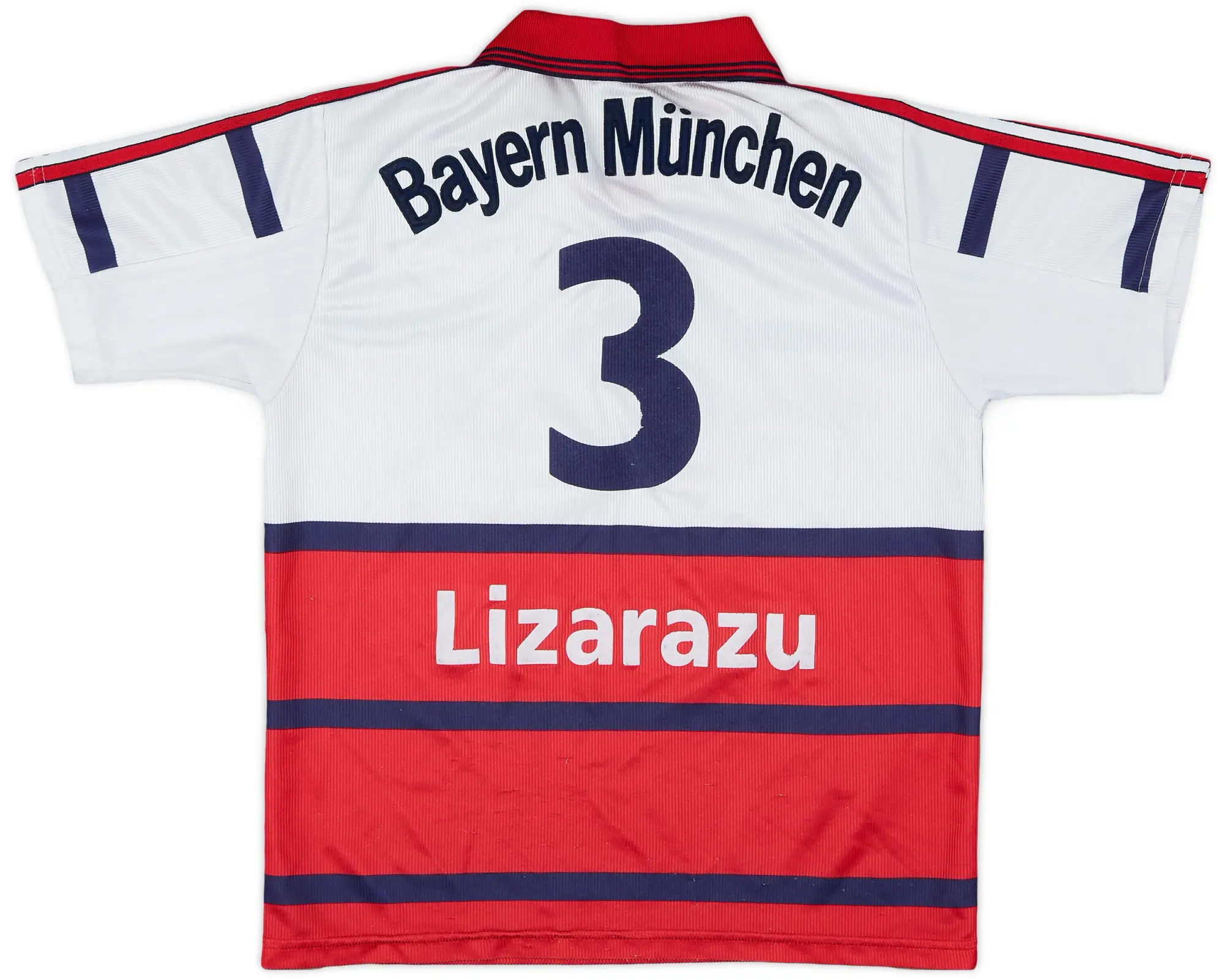 adidas 1998-00 Bayern Munich Away Shirt Lizarazu #3 - 6/10 - (L.Boys)